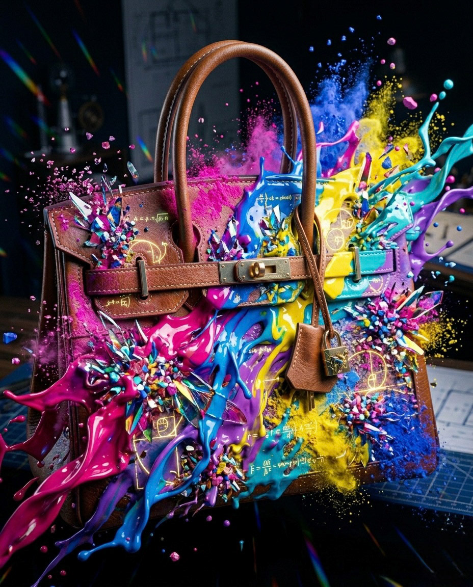 "The Chromatic Explosion - HERMÈS Birkin"