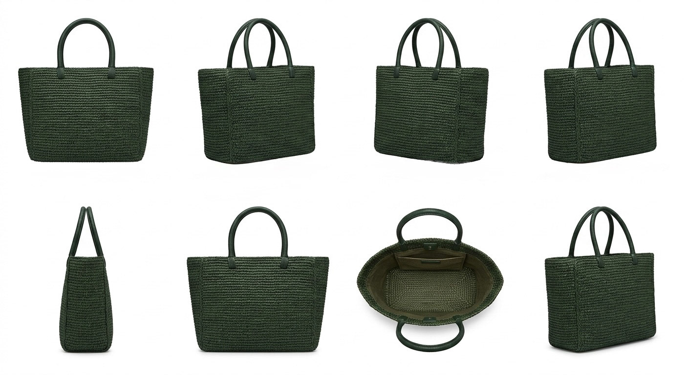 "Raffia Tote bag packshot"