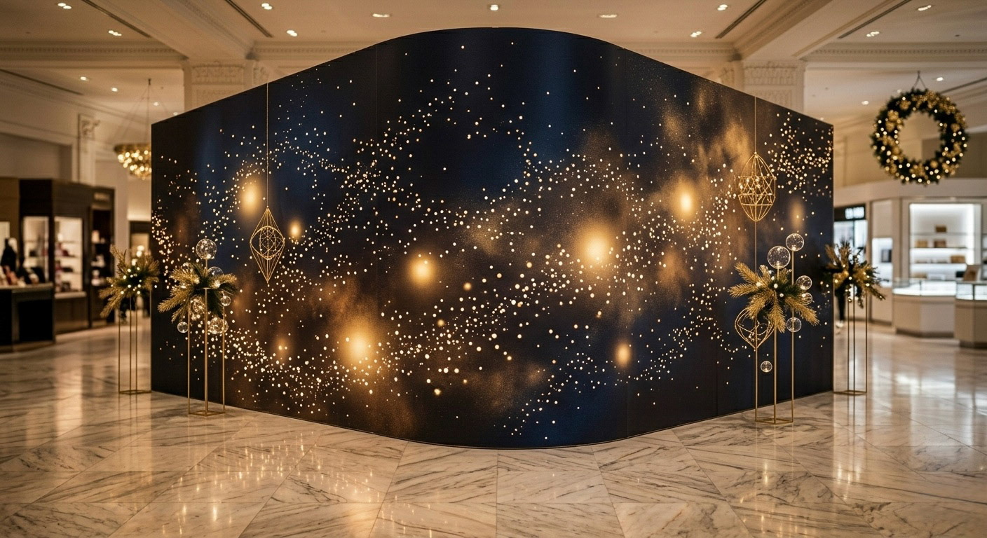 "NOCTURNE GIFTING - Holiday Retail Universe" Back view