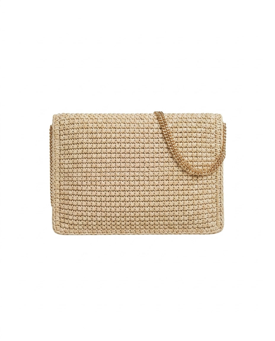 "Raffia crossbody bag packshot"