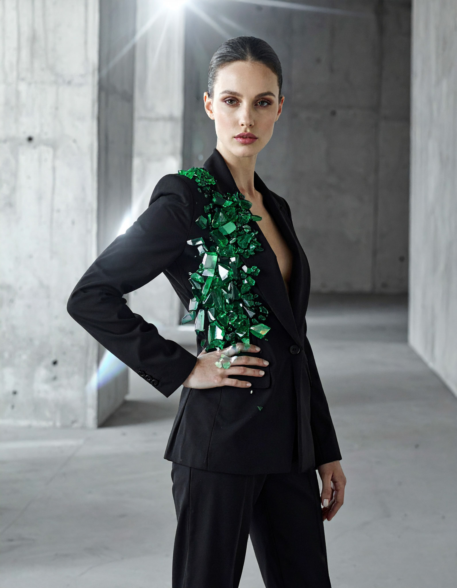 "Inspiration The Emerald Refraction"