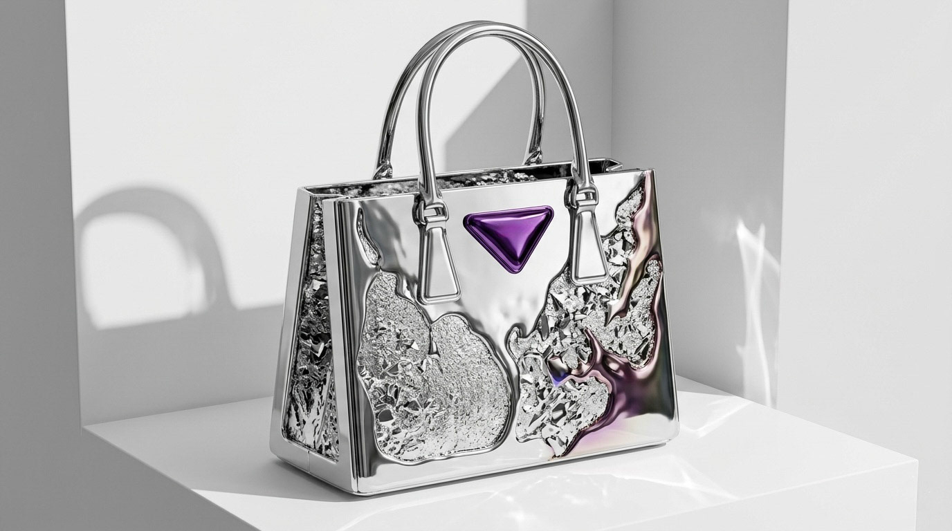 "The Crystallized Mercury Prada Galleria"