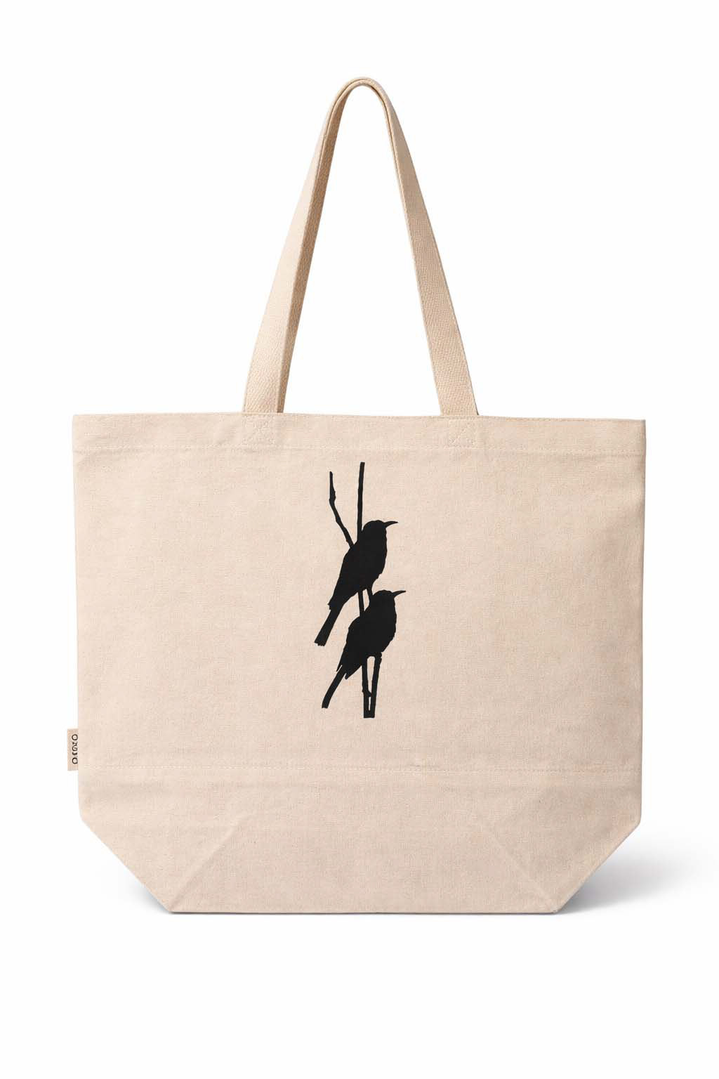 Even in stillness, nature speaks, listen closely. Okiyo Taikai Cotton Beach Bag.