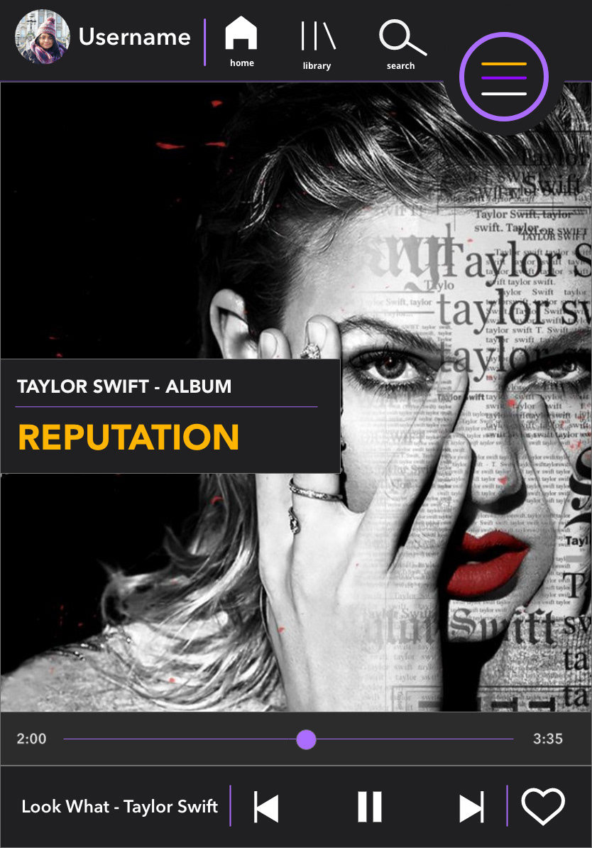 music playing on standby vertically