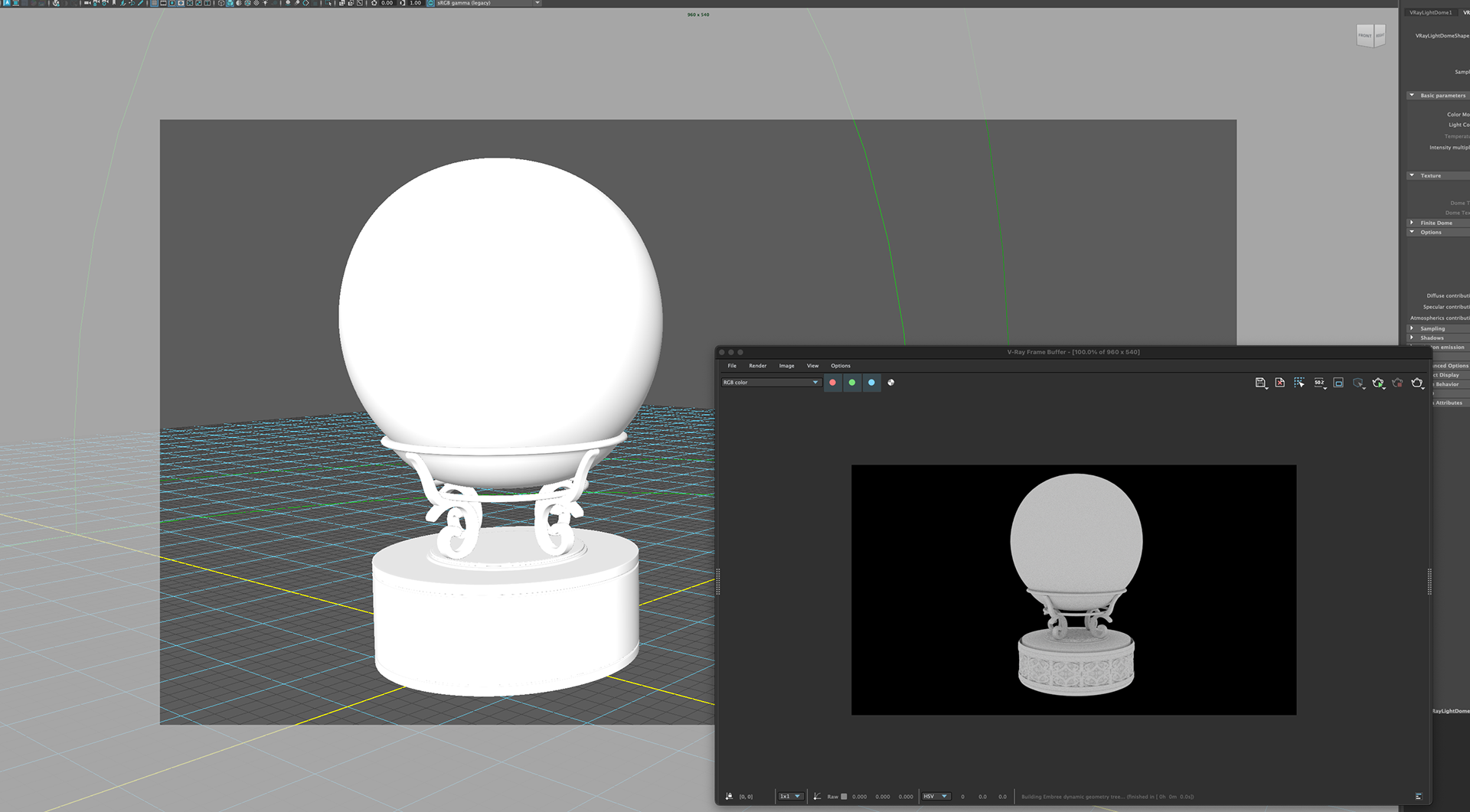 The Santa Clauses Season 1 - Snow Globe model with Displacement - Maya, Substance Designer
