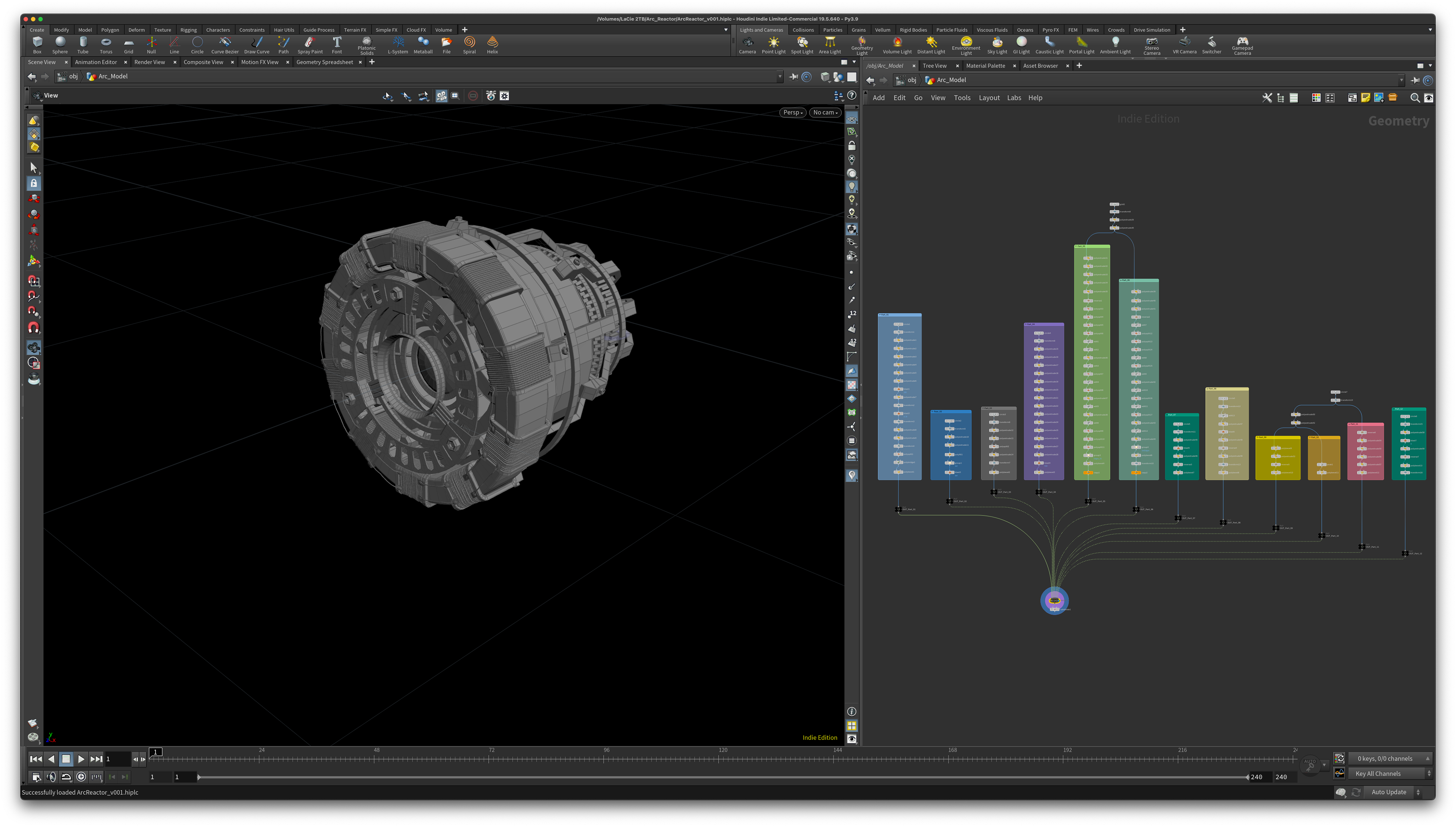 Iron-Man Arc Reactor Test - Houdini