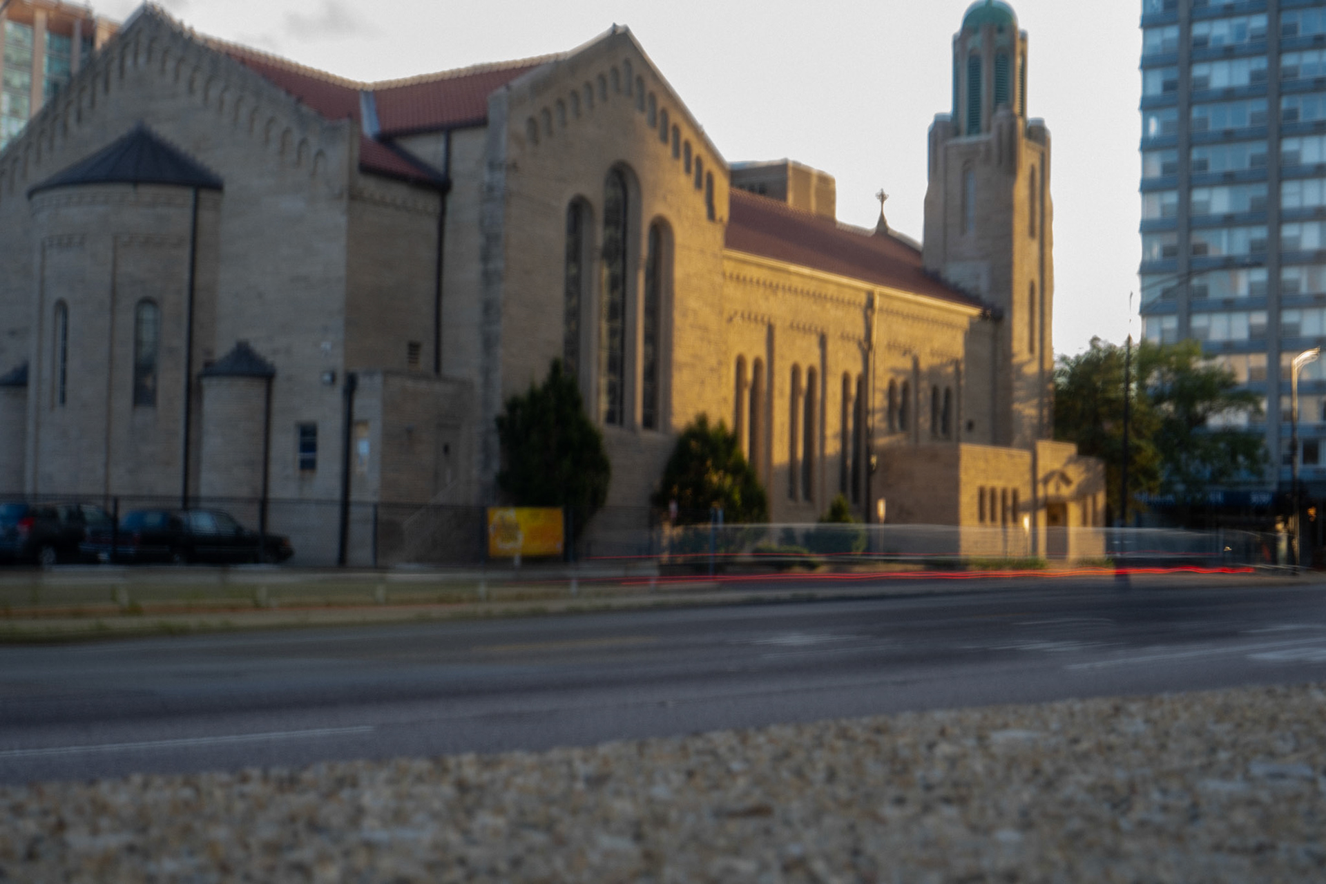 ghosts of cars - long exposure experiment - I like how the car is in focus but a ghost - thinking about how I can play with this in the future