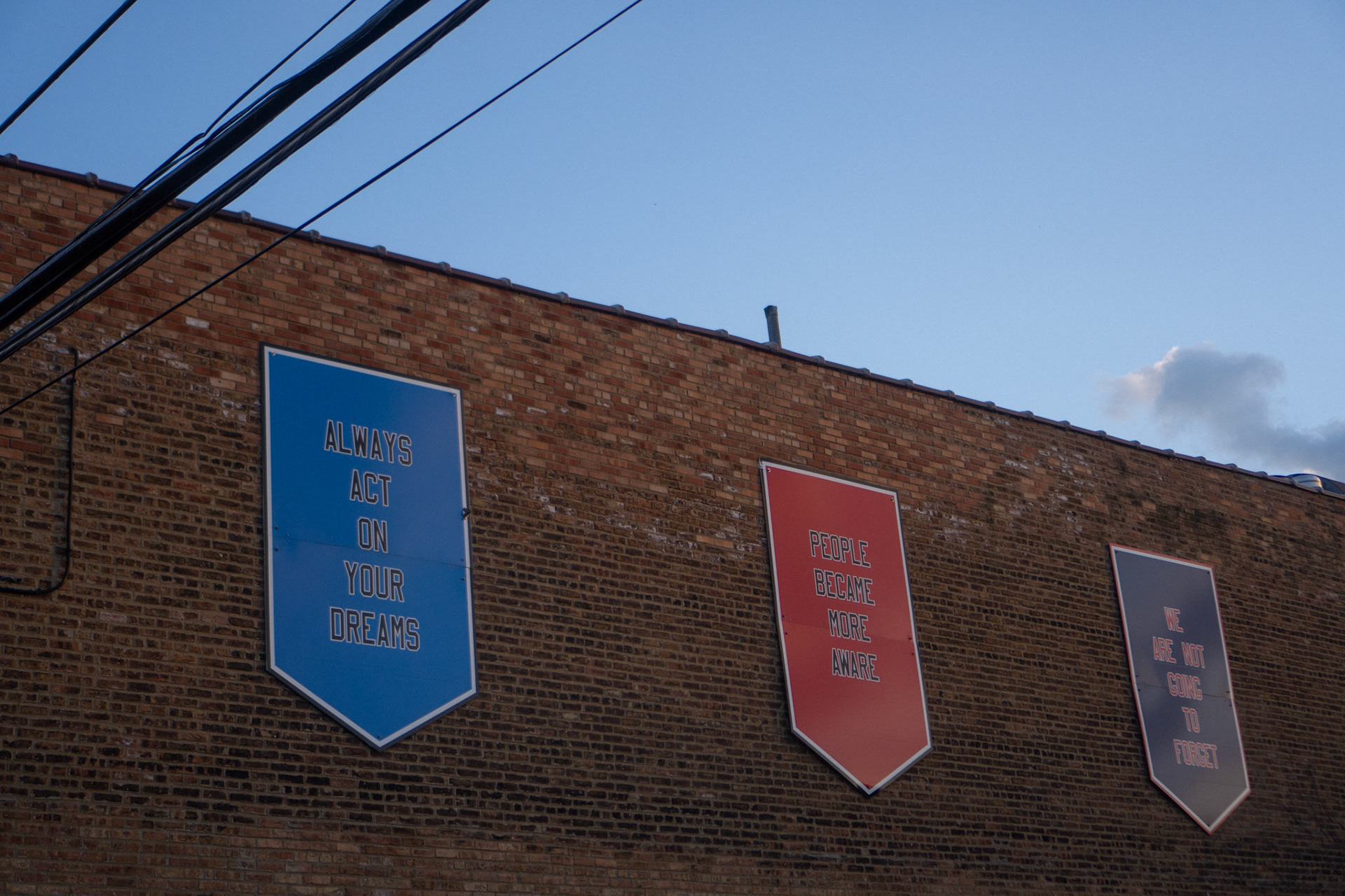 the pennants felt new to me even though I'd seen them a million times