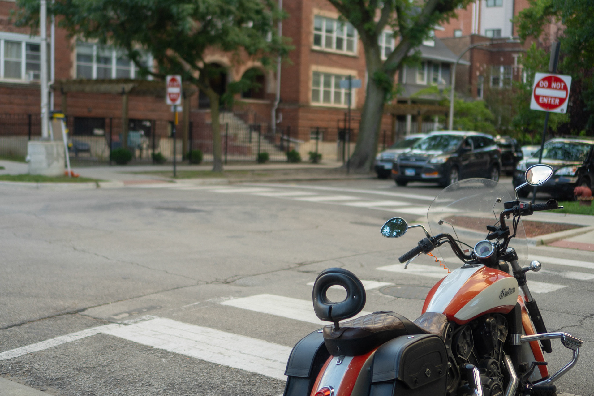 the curves of the motorcycle begged to be photographed