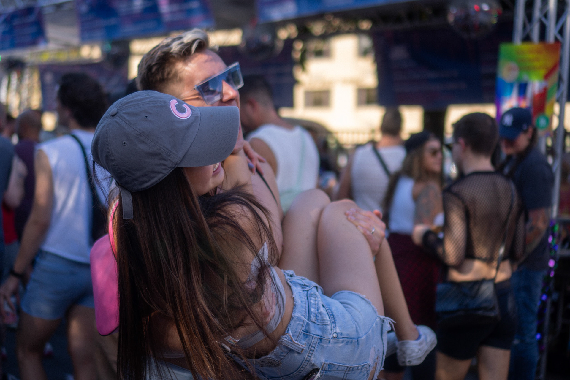 she hopped into his arms for someone else's shot and I took the opportunity