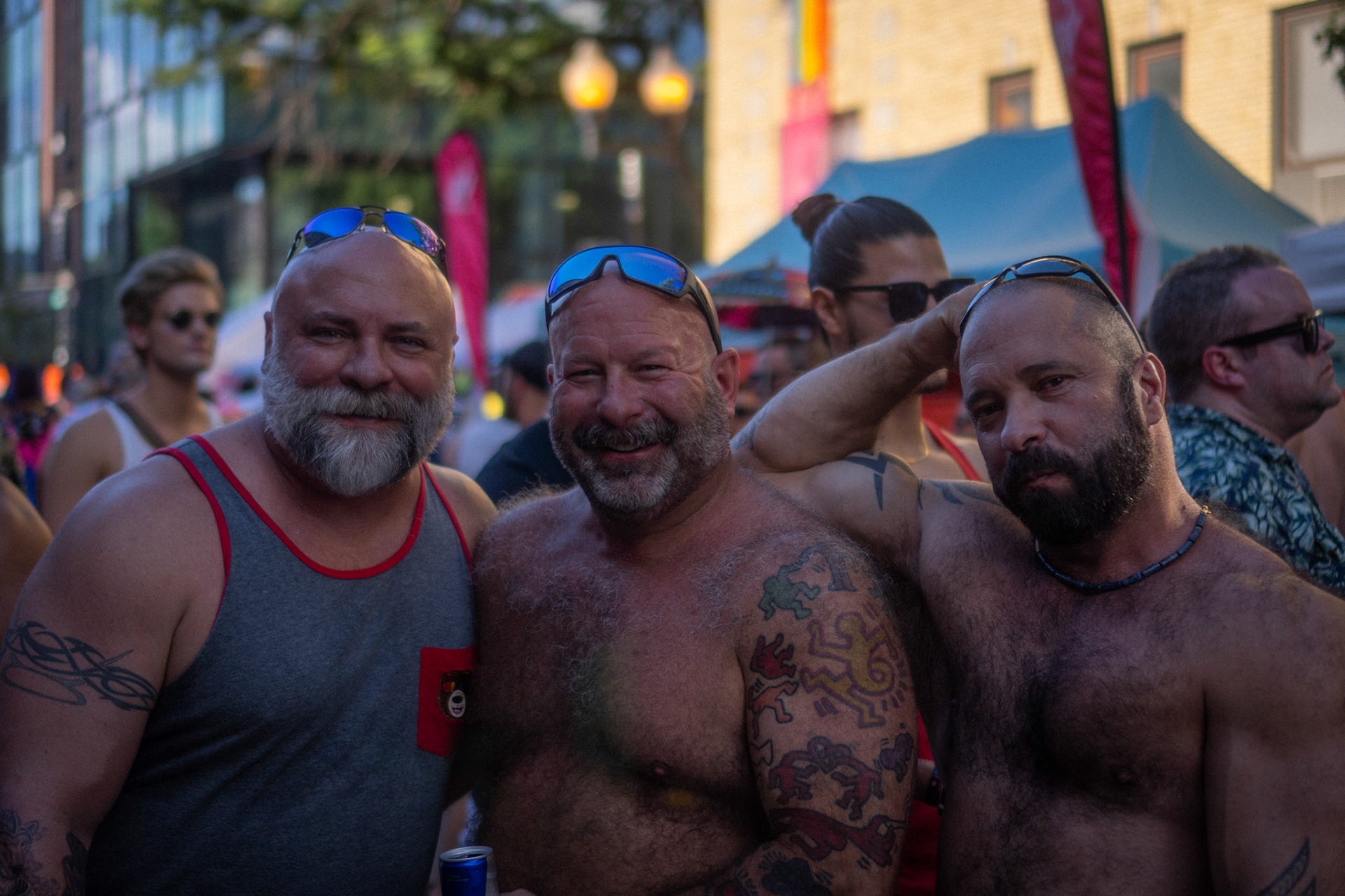 more friends - Jeremy, JD, and Paulo - almost got Paulo to crack a smile!