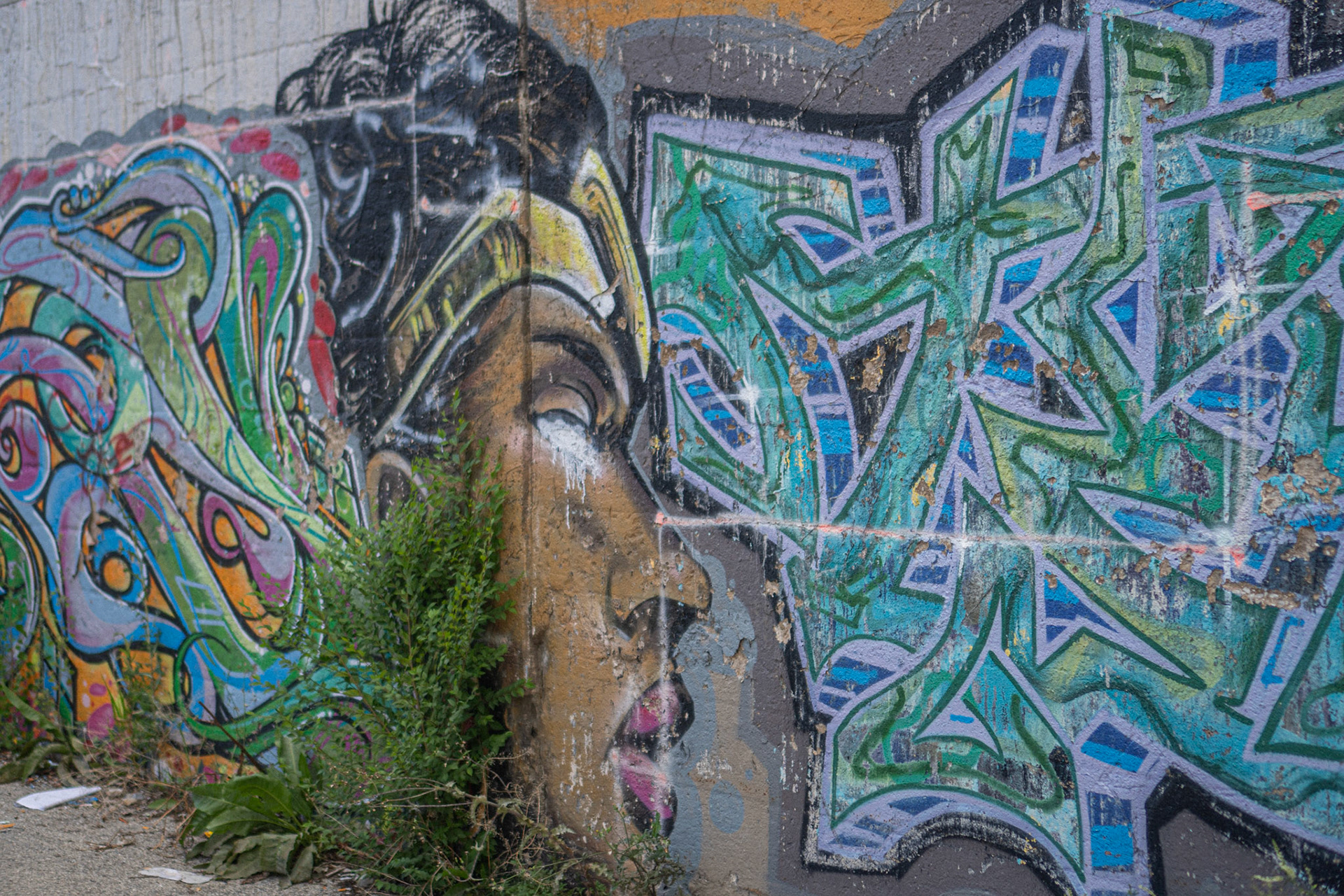 gorgeous detailing that belongs in a comic book with cheap scribbles over it