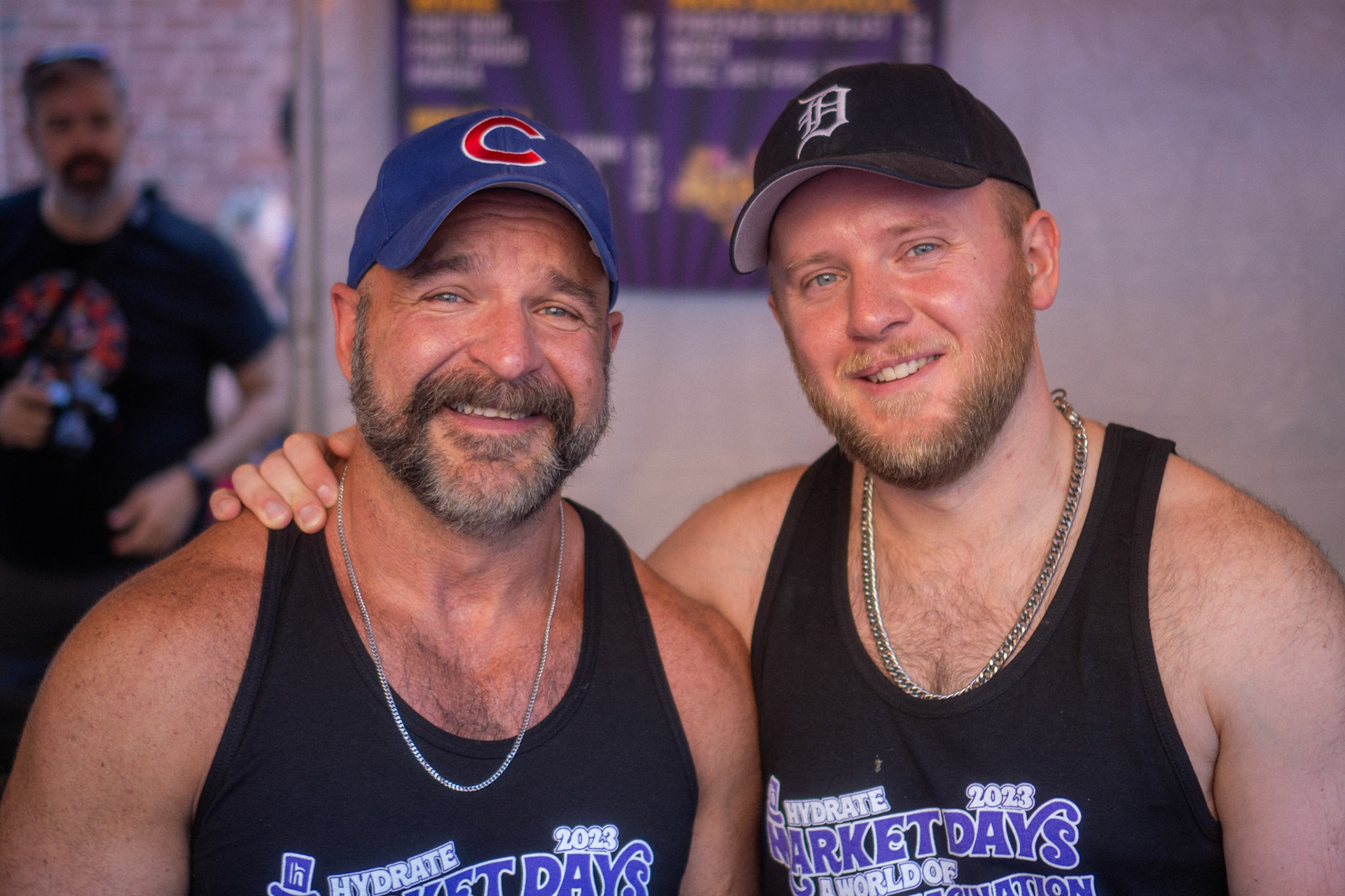 gym buddy Rob and his partner - they got a kick out of the fact that I had an "actual camera"