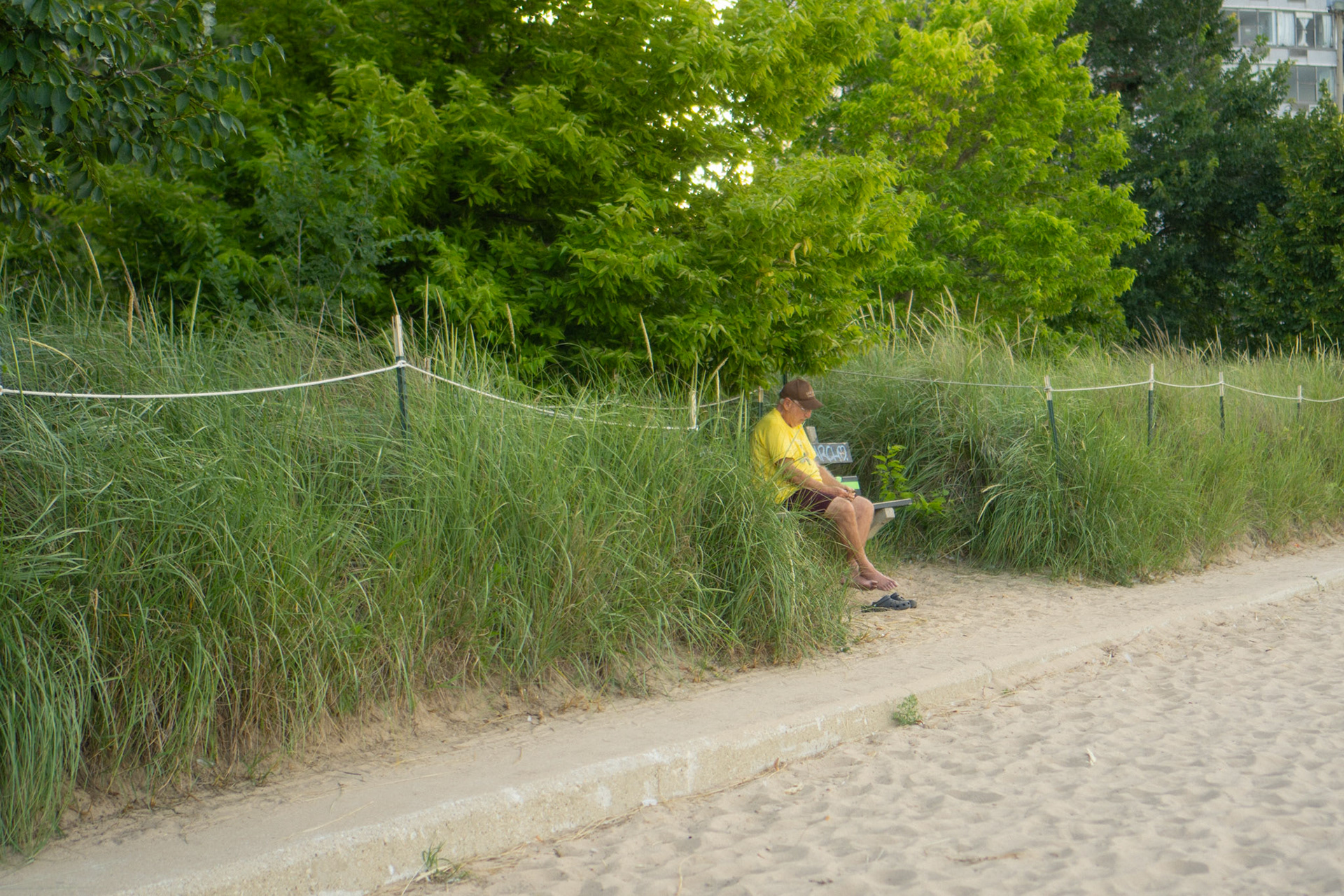 just a guy smoking a cigarette as one does