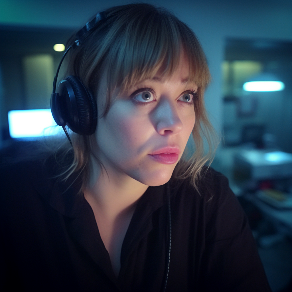 the call center employee/l'employee du call center