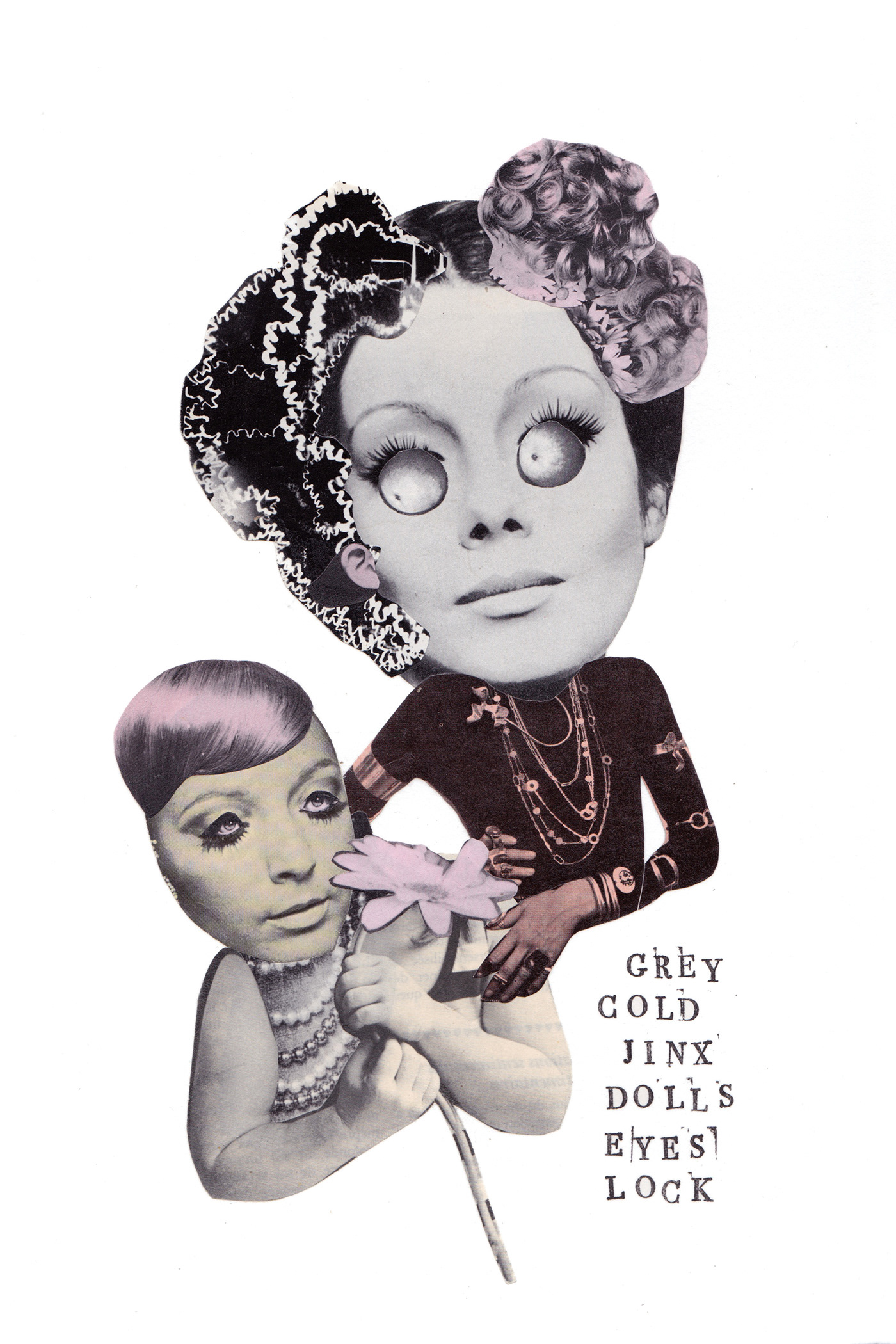 Collage and ink on cotton paper. Format 20 x 30 cm.