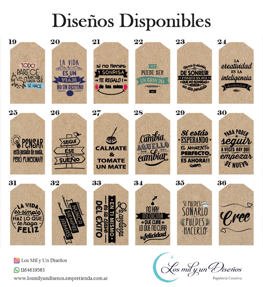 Catalogo Etiquetas kraf frases