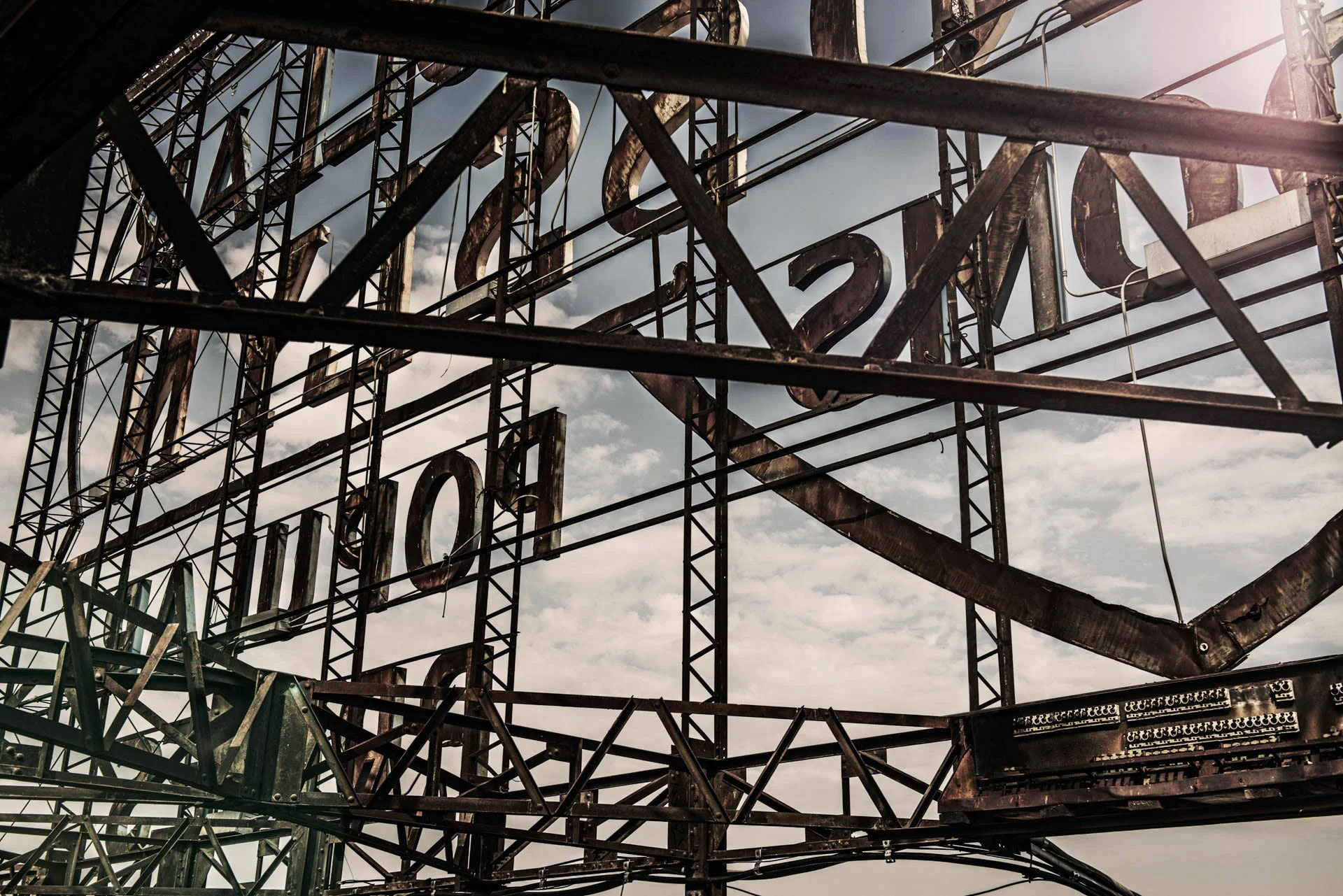 Behind a Construction