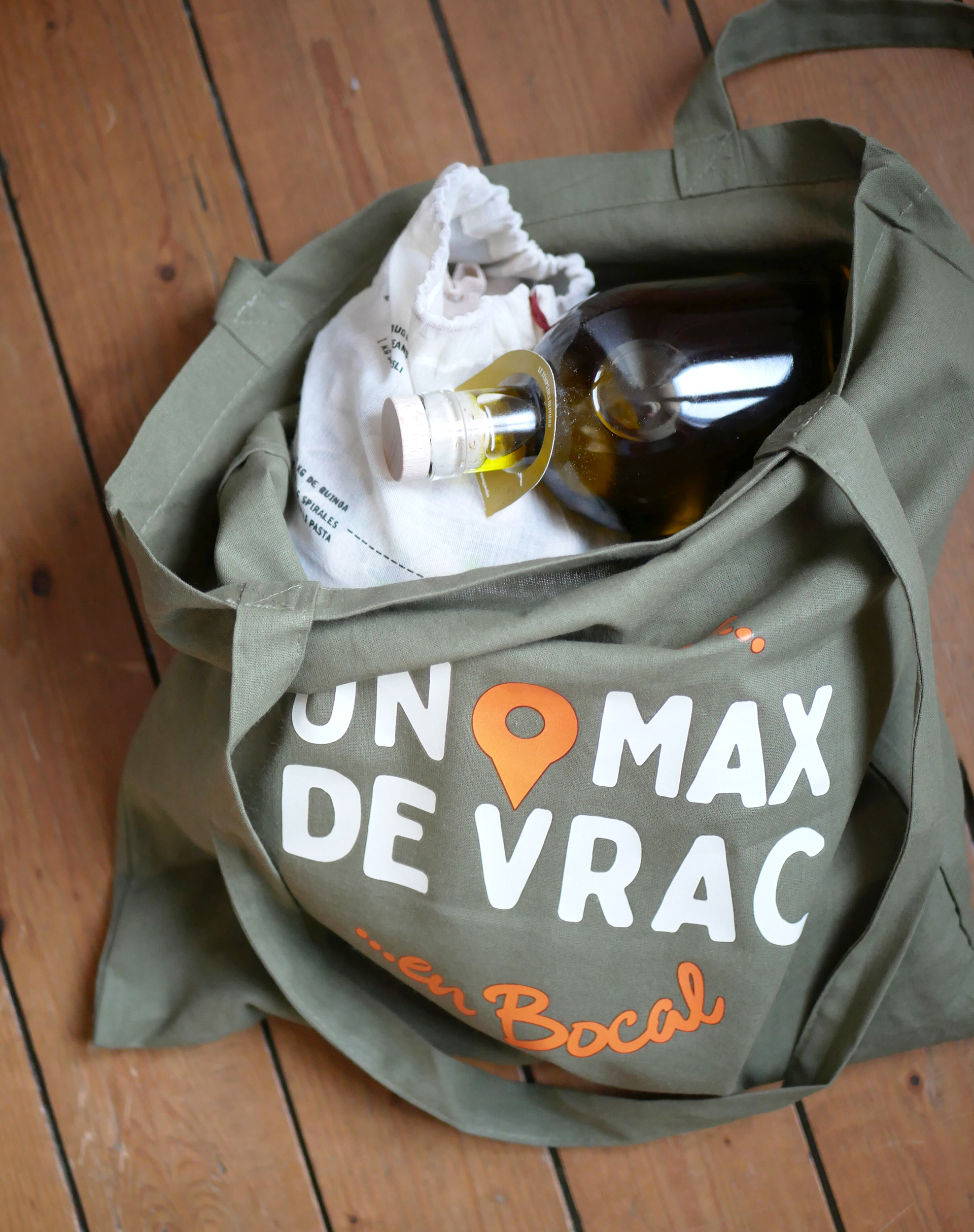 Application sur tote bag en toile