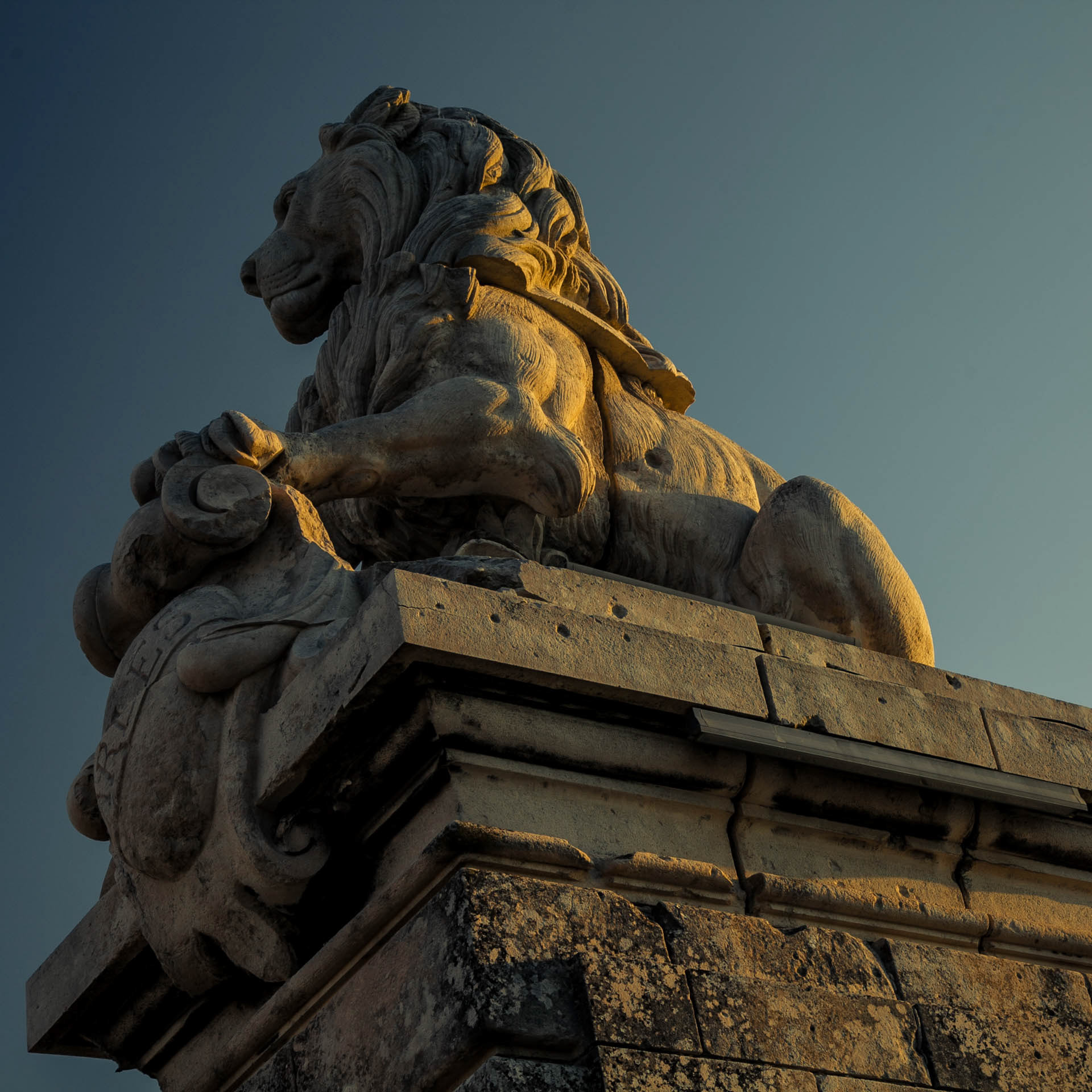 Leones en la puerta de Arles