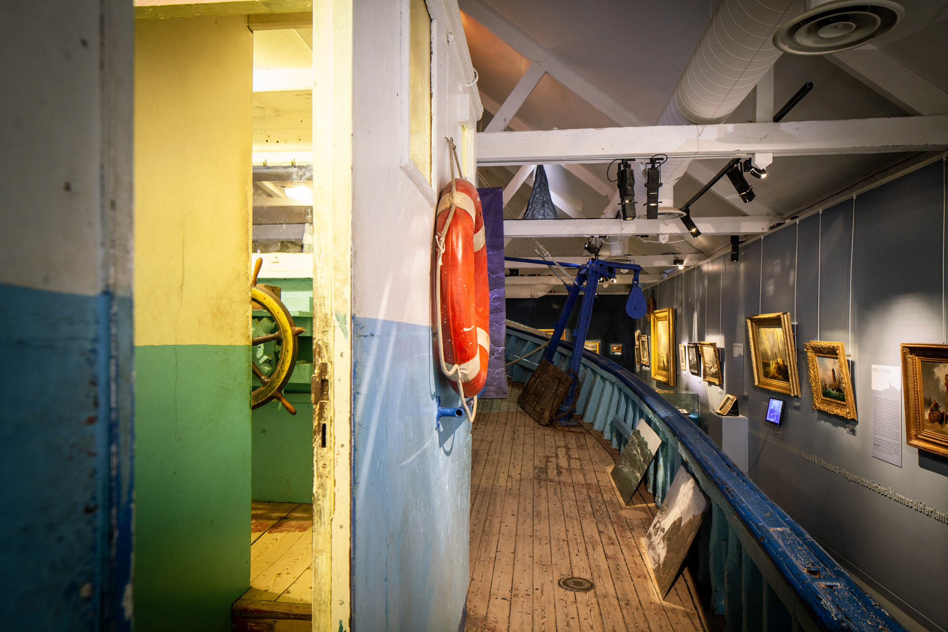 Vista de exposición, Museo Marítimo Tatihou