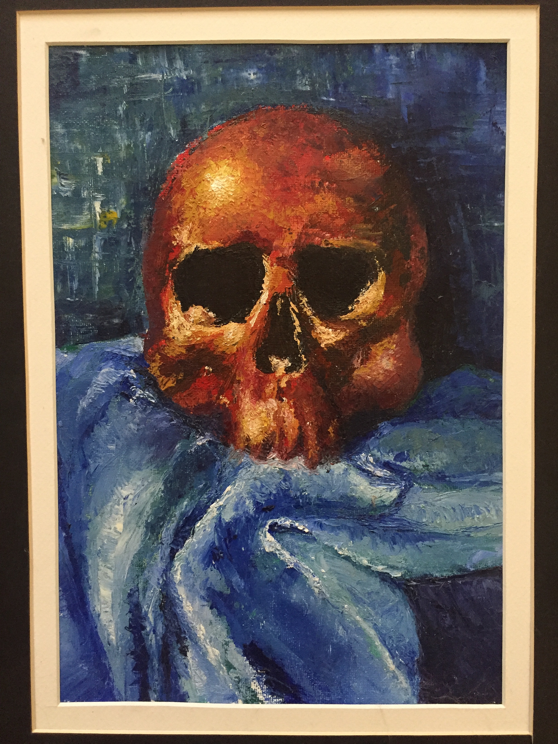 "Skull" 9x12 Oil