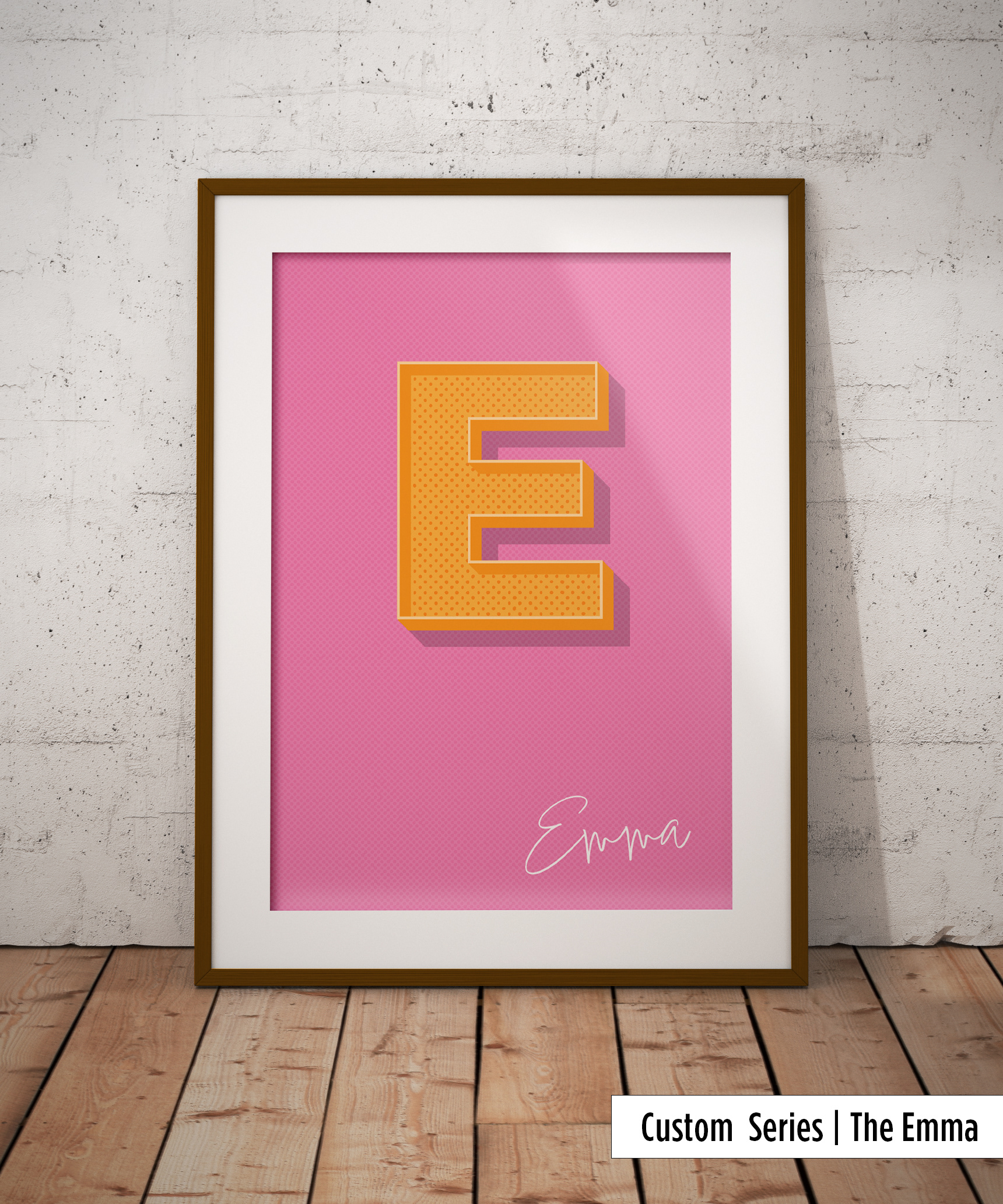 Custom Series | Style 2: 'The Emma' Featuring: Name. • Available in a variety of colours.