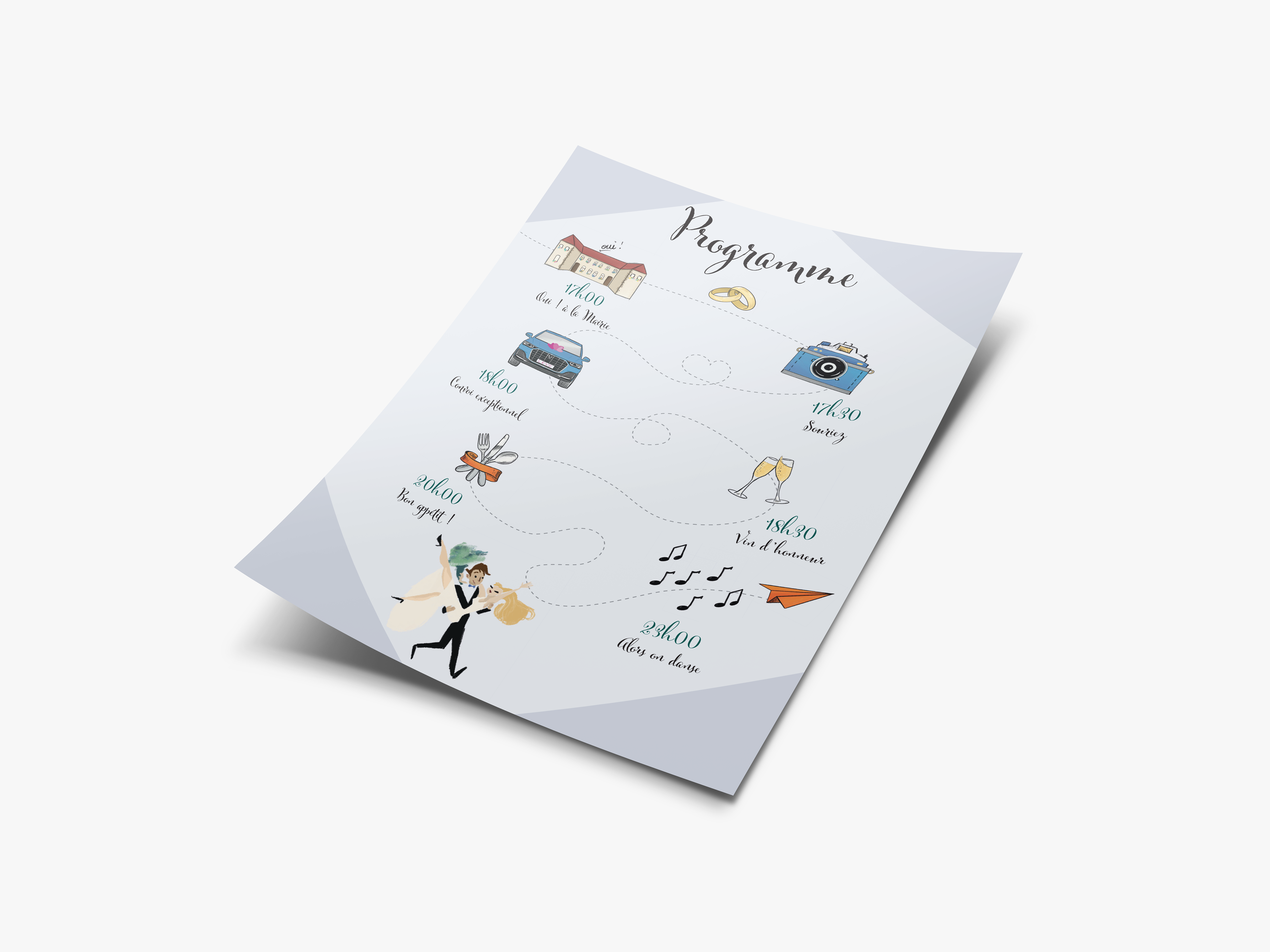 Programme de mariage personnalisé