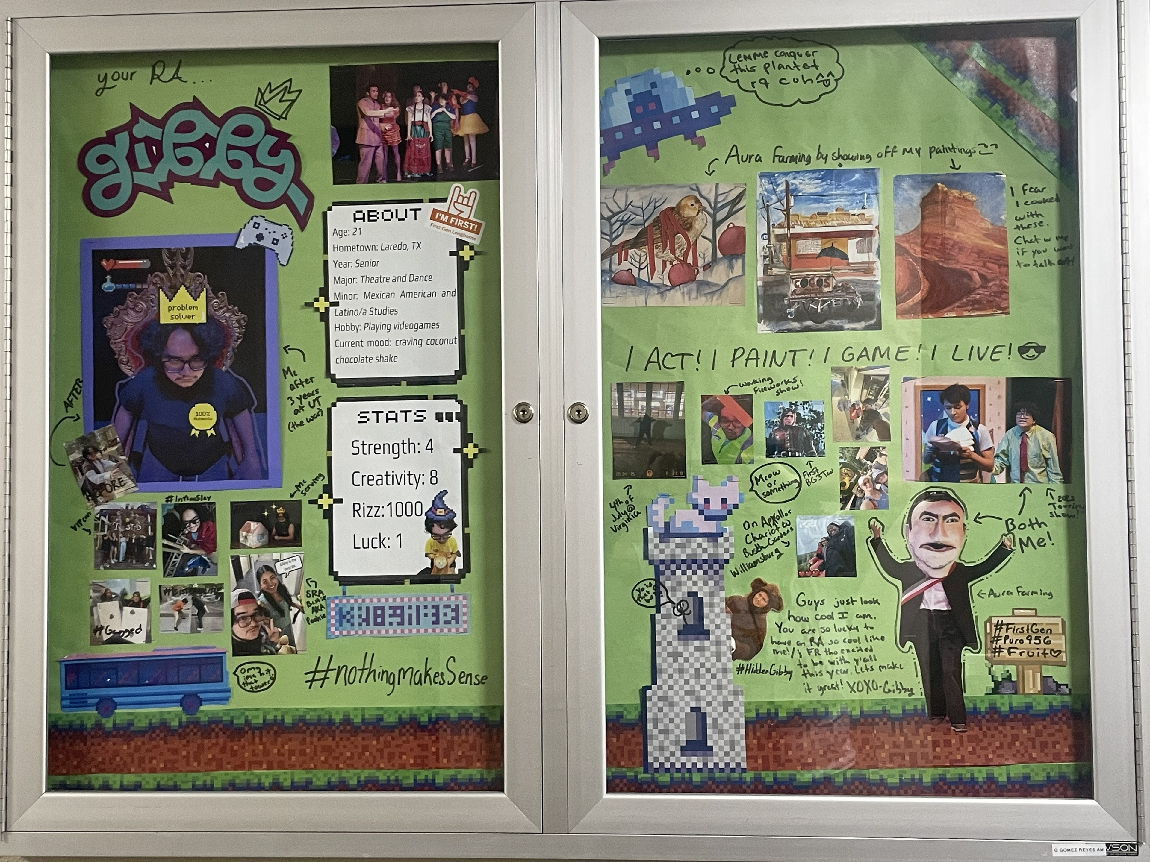 Gabriel Gomez Reyes - Resident Assistant Bulletin Boards and Flyers