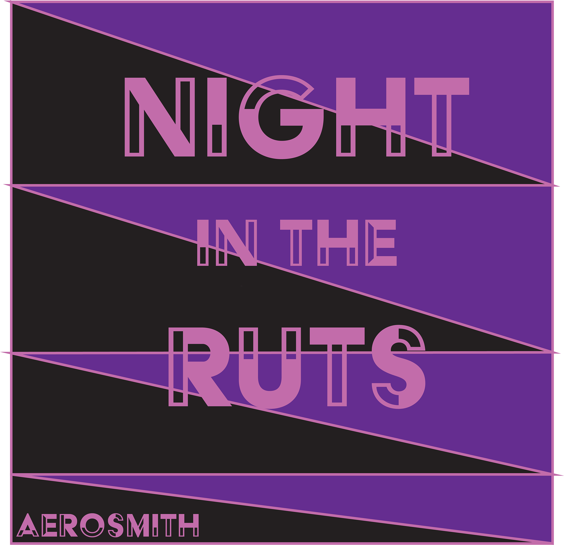 Aerosmith "Night in the Ruts" Art Deco concept redesign