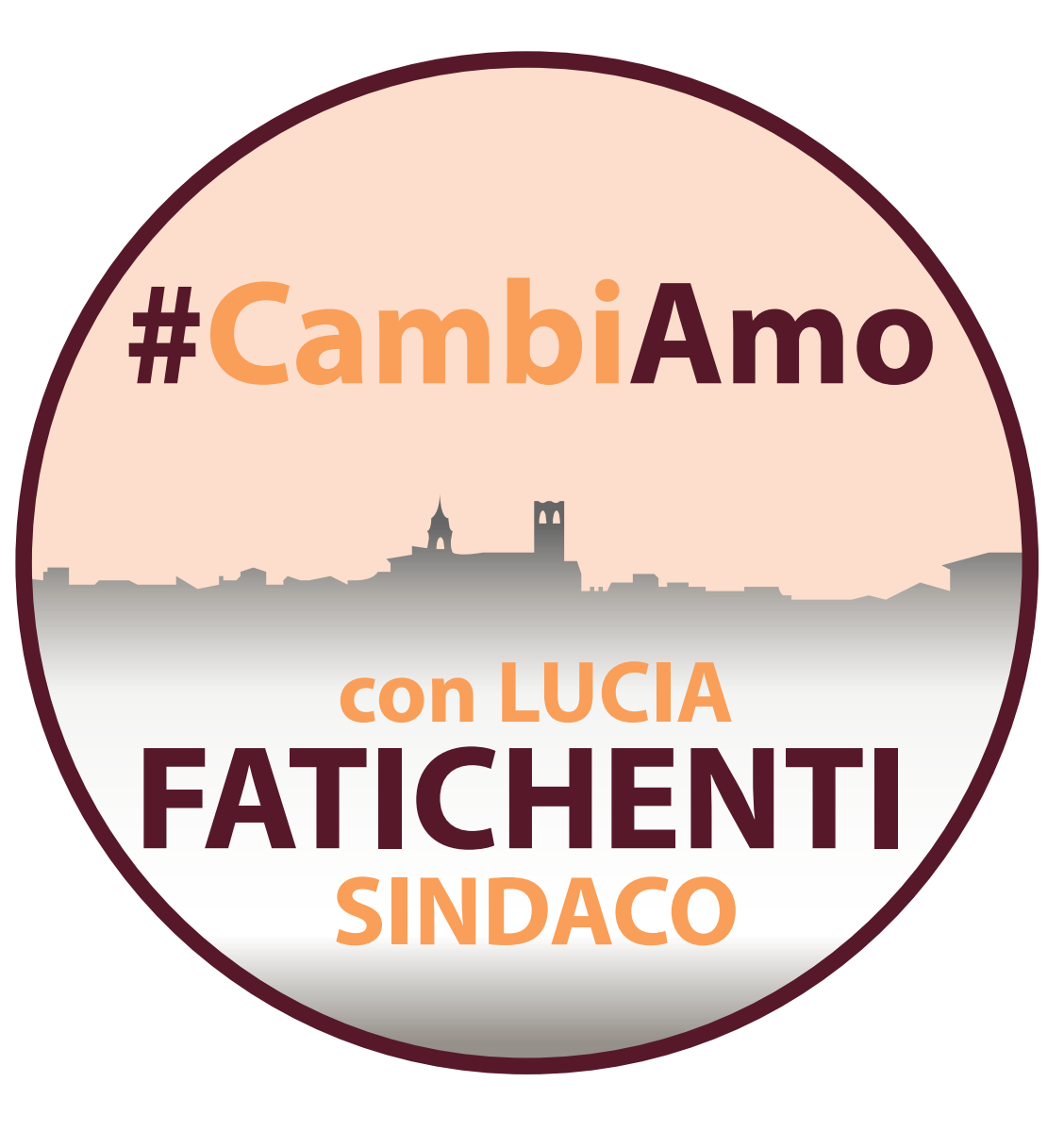 Simbolo della Lista Civica #Cambiamo con Lucia Fatichenti Sindaco