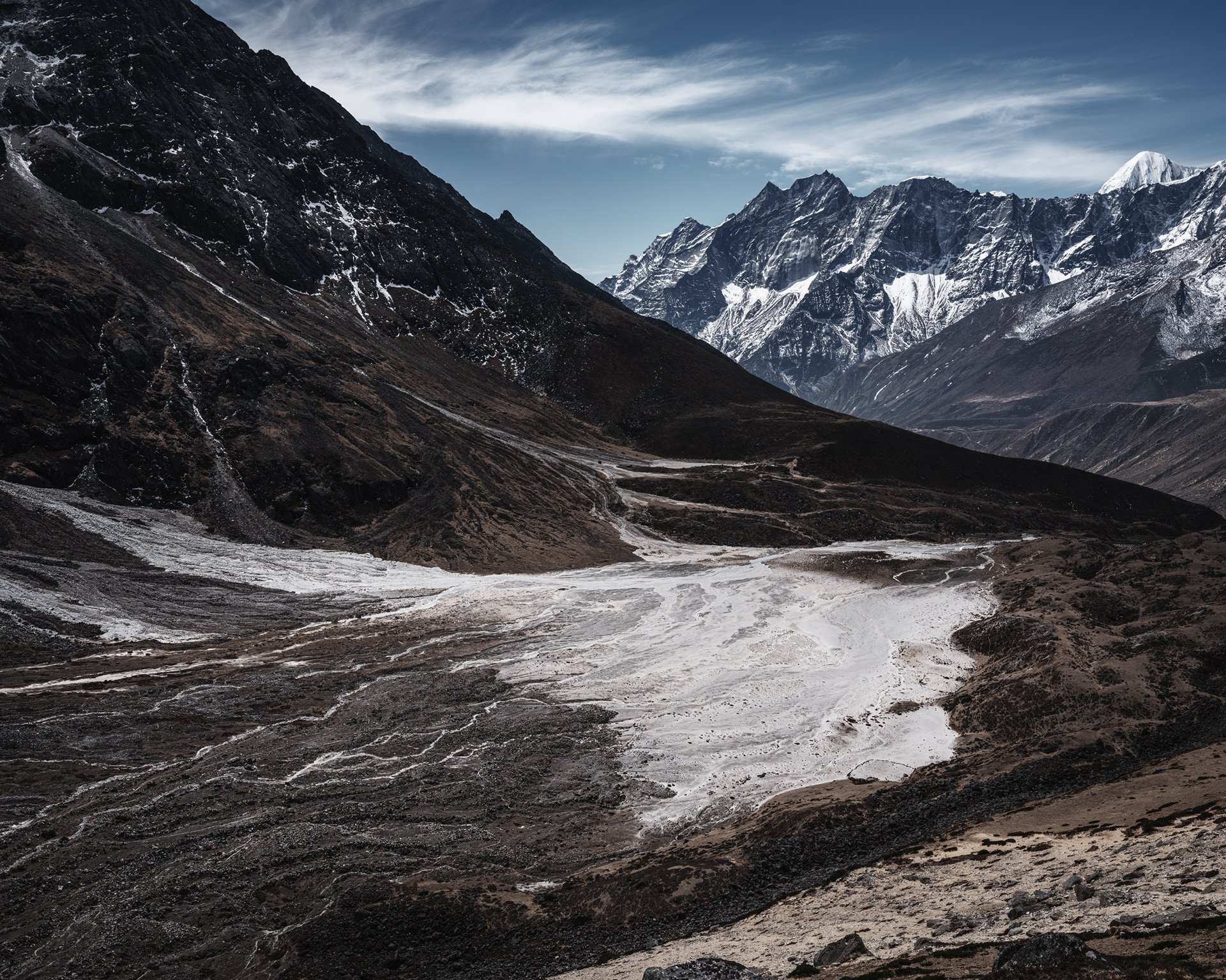 Dry river bed at 4300m