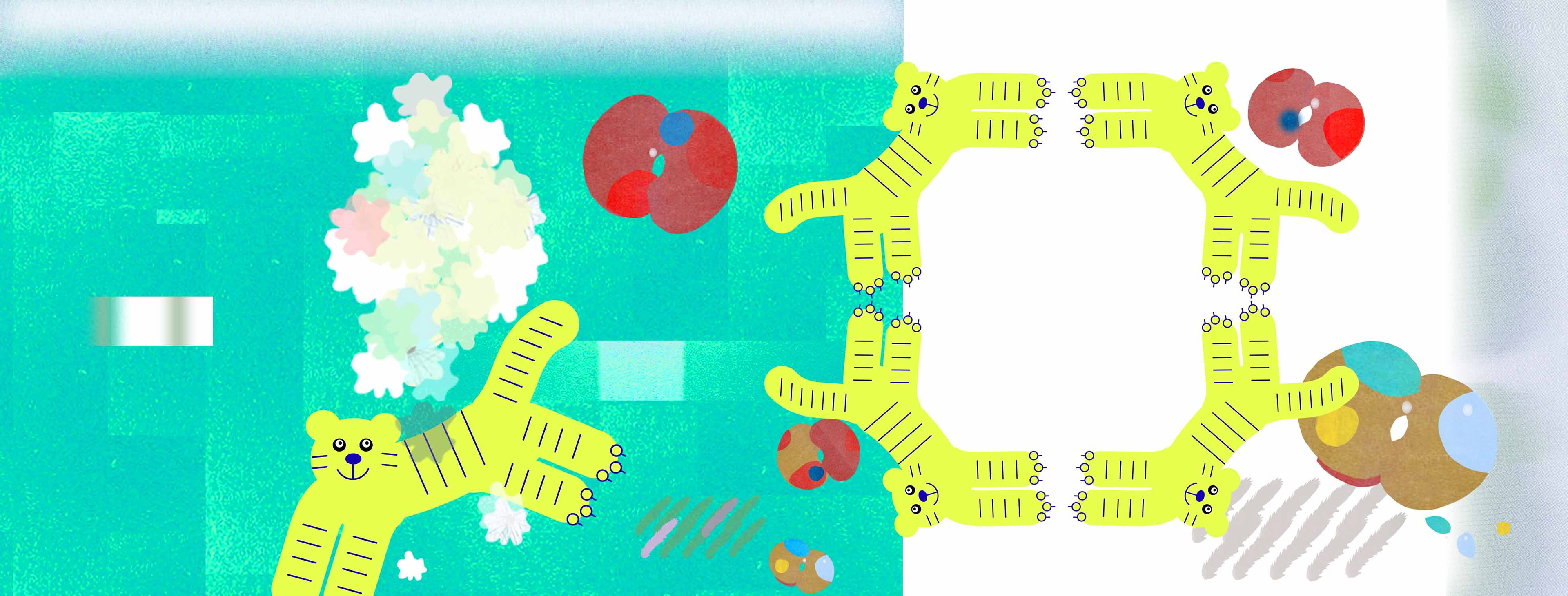 "PLEASE'S WALK"  PLEASE CHARACTER BY try2benice ELEMENTS AND LAYOUT DESIGN BY far_andco