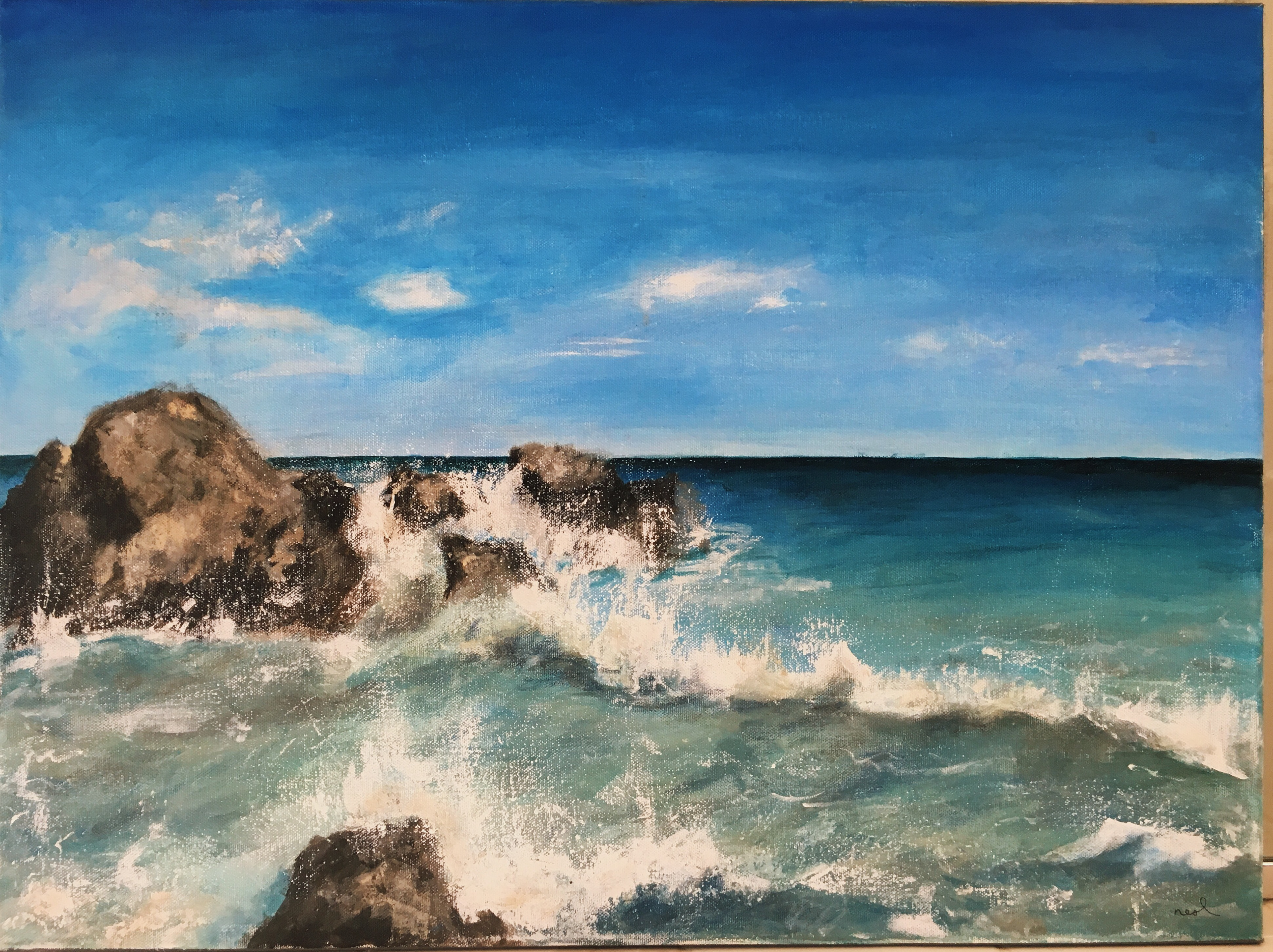 'Highway 1', Acrylic on Canvas 