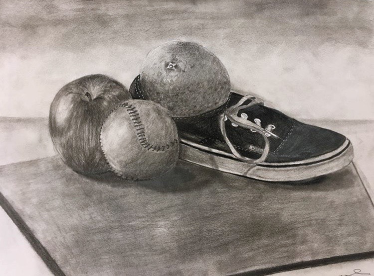 'Still Life', Graphite on Paper