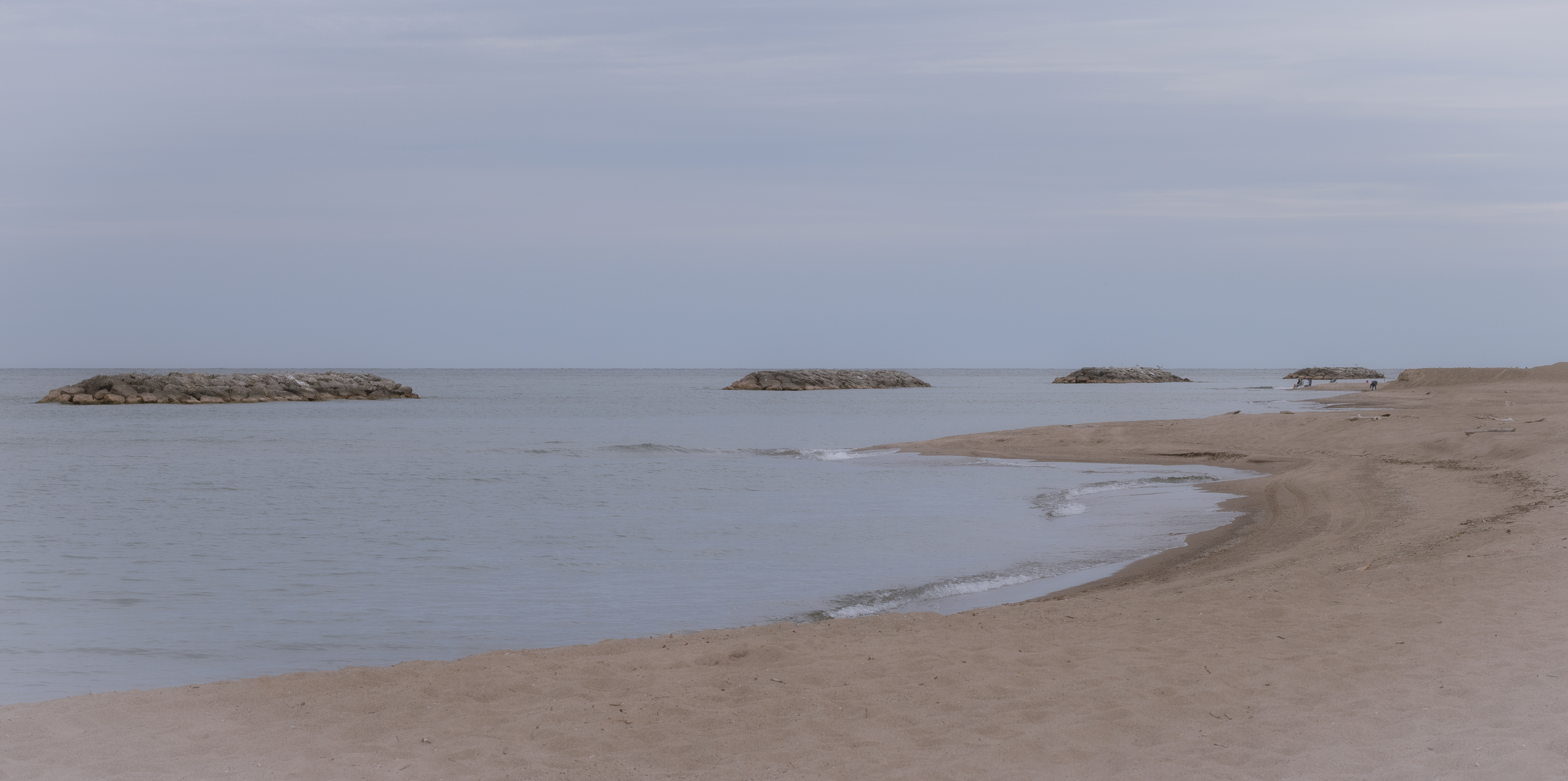 Shoreline Stone Jetty Presque Isle