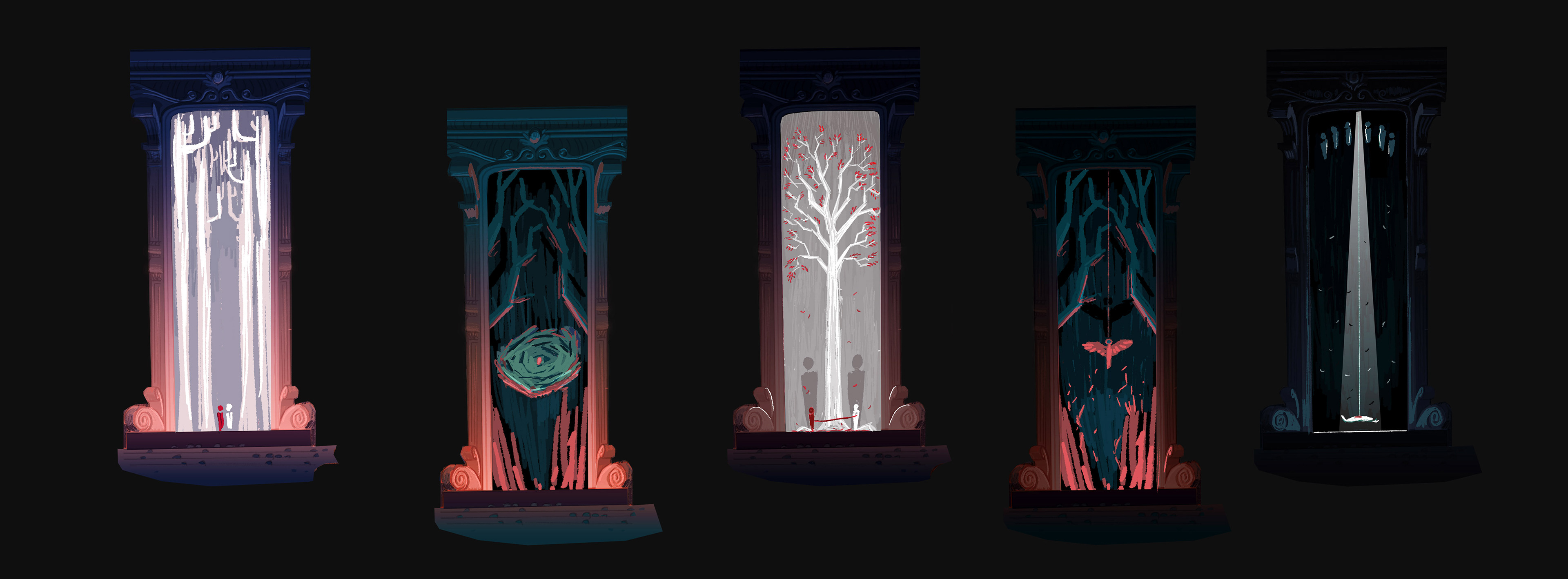 Theater stage design concepts.