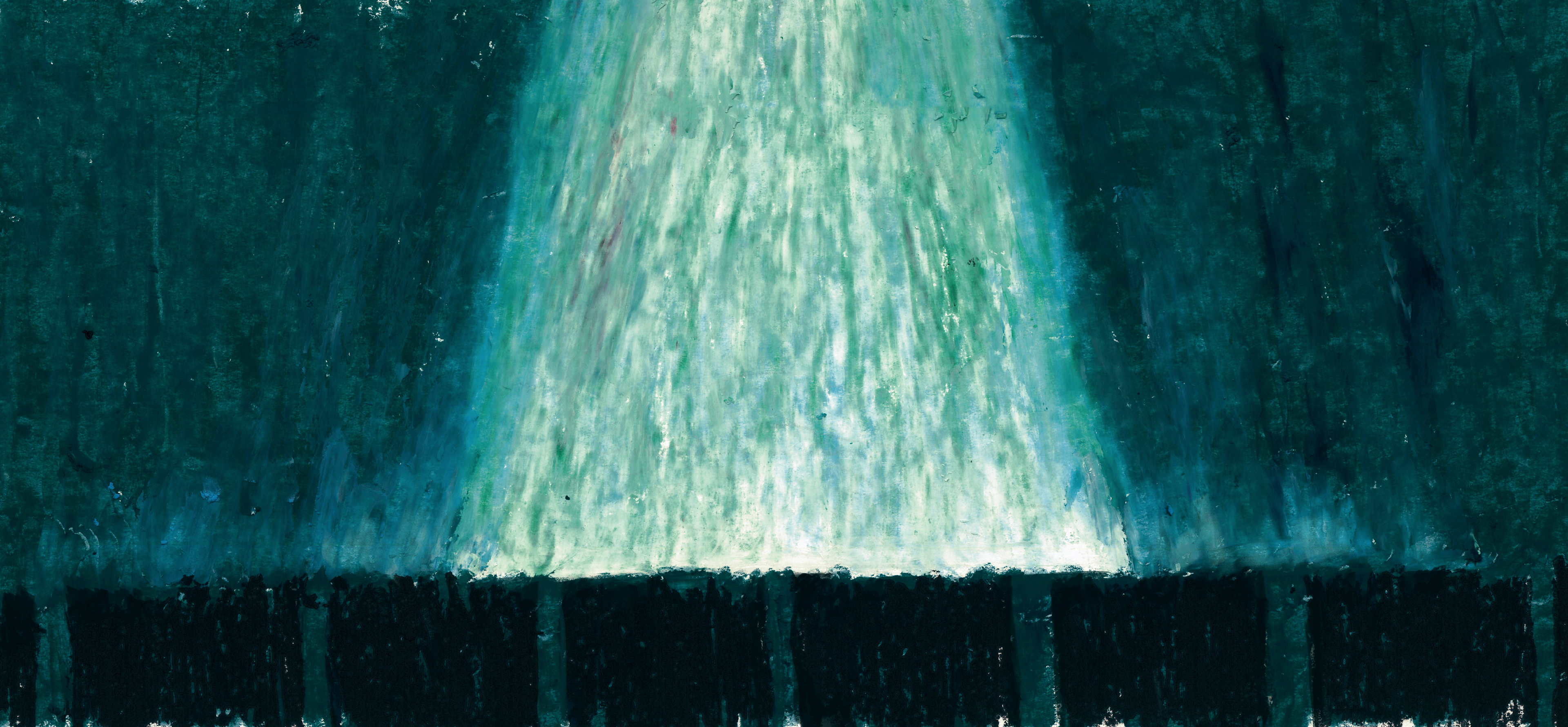 Fall of the Ibis King finale oil pastel background