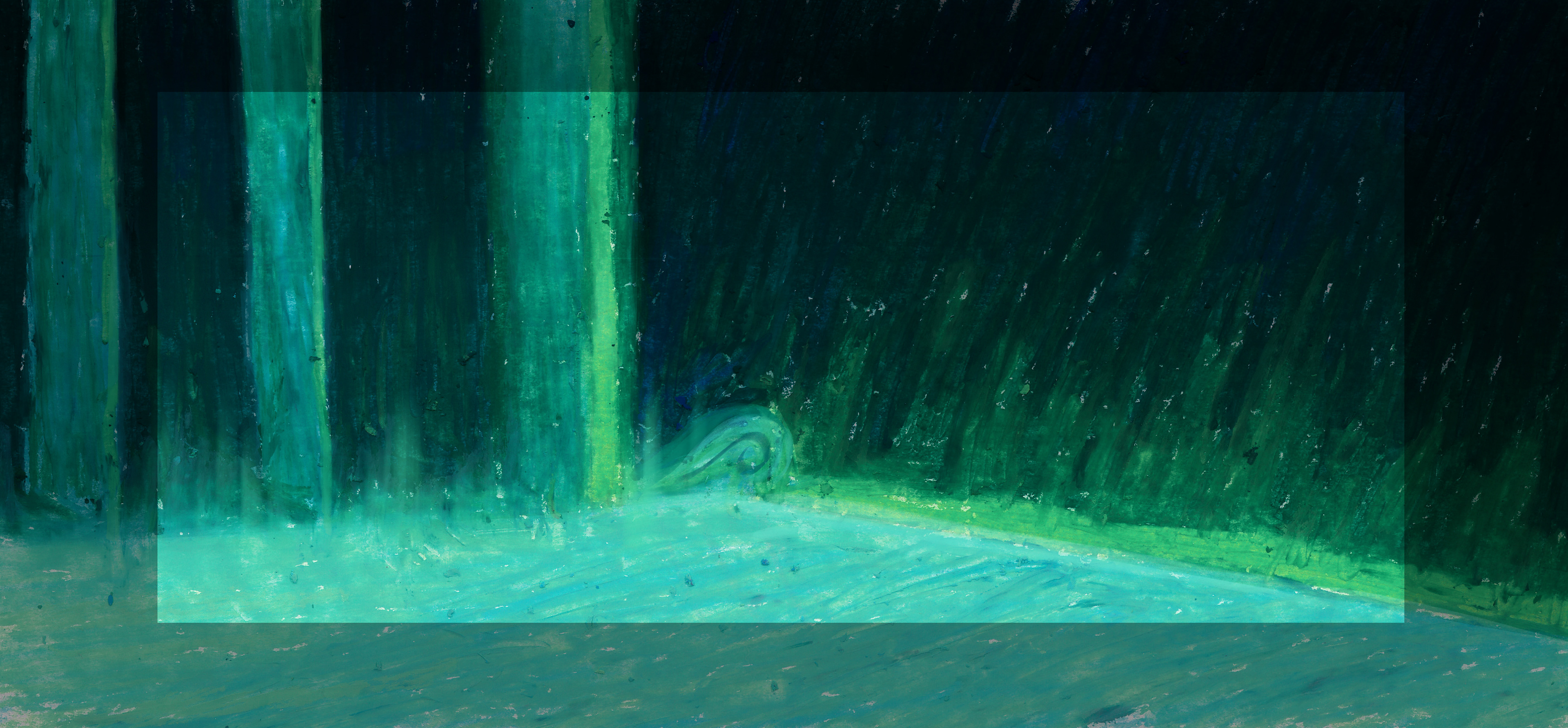 Theater stage background art oil pastel
