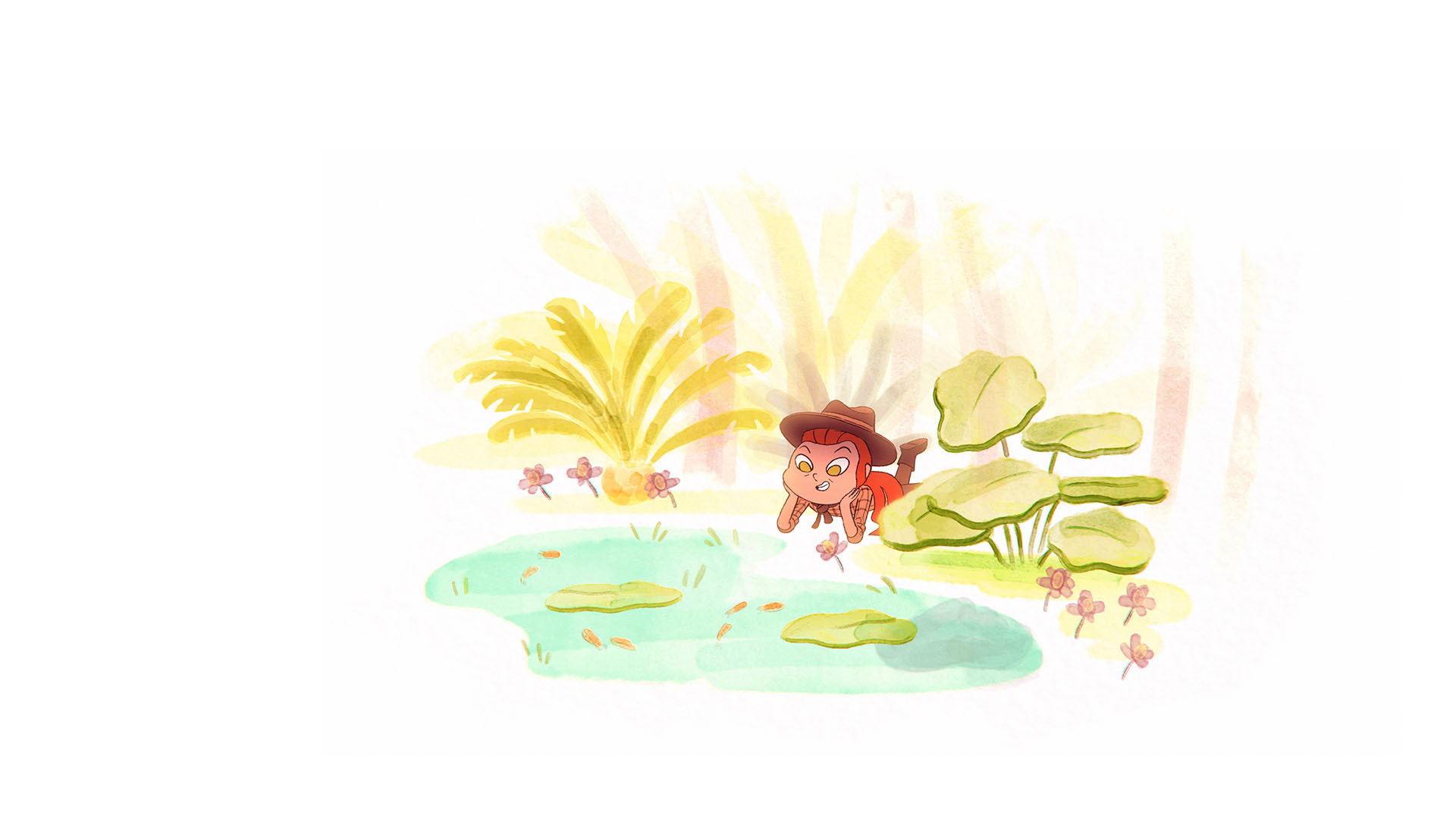 Watercolor concept artwork for an animated series.