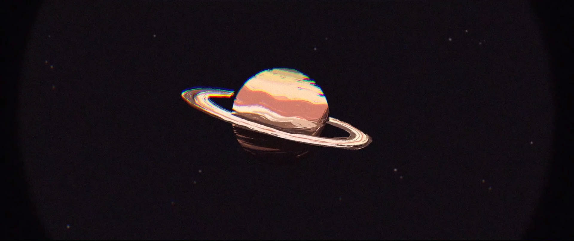 Saturn animation background art for 48 hour short film made at Gobelins L'Ecole de L'image.