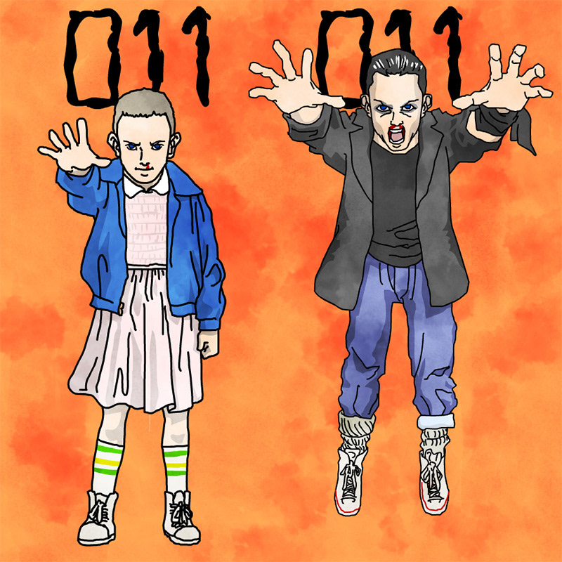 Eleven in Stranger Things