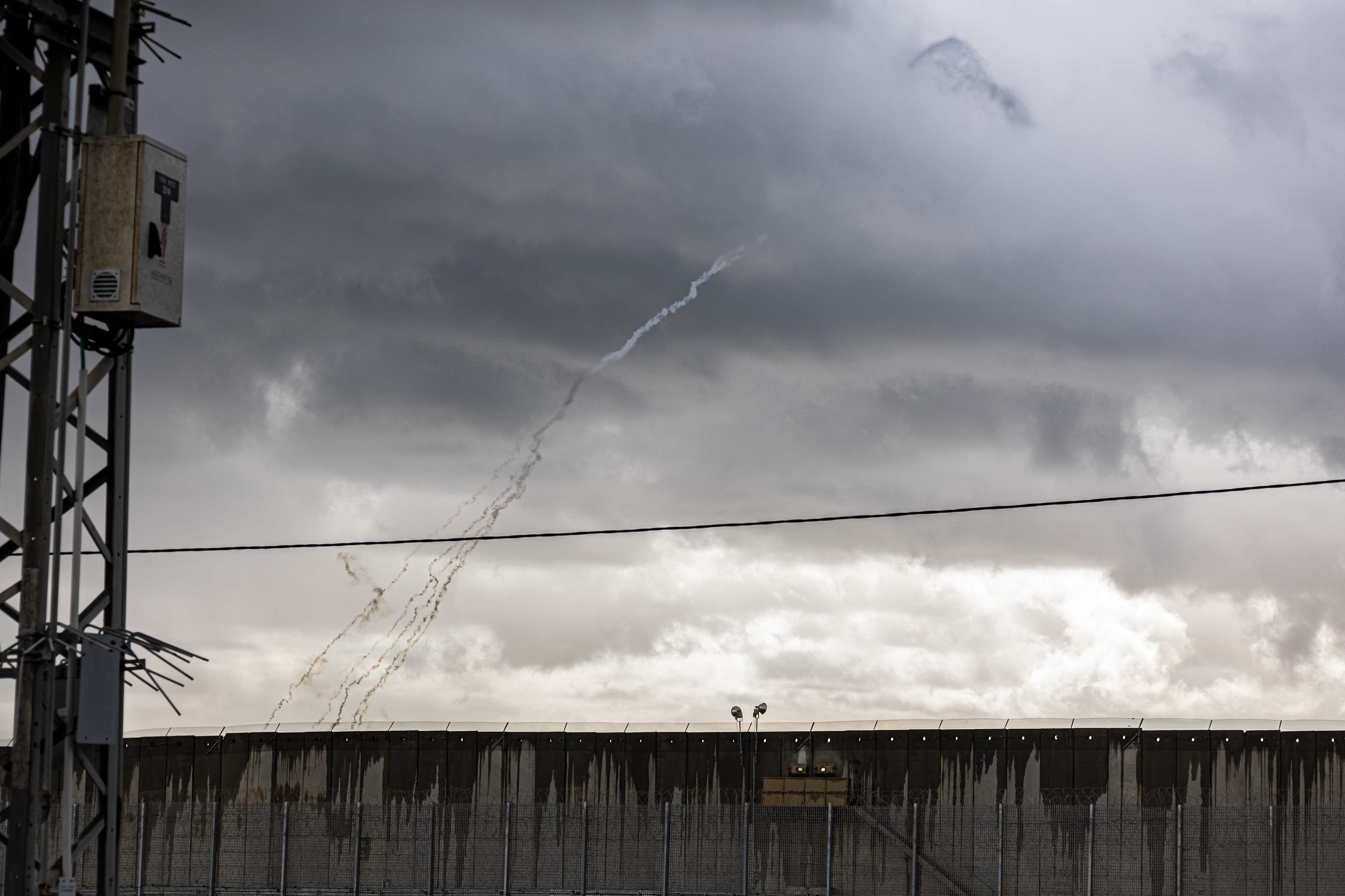 Exchange of fire between Israel and Hamas at the Gaza border.