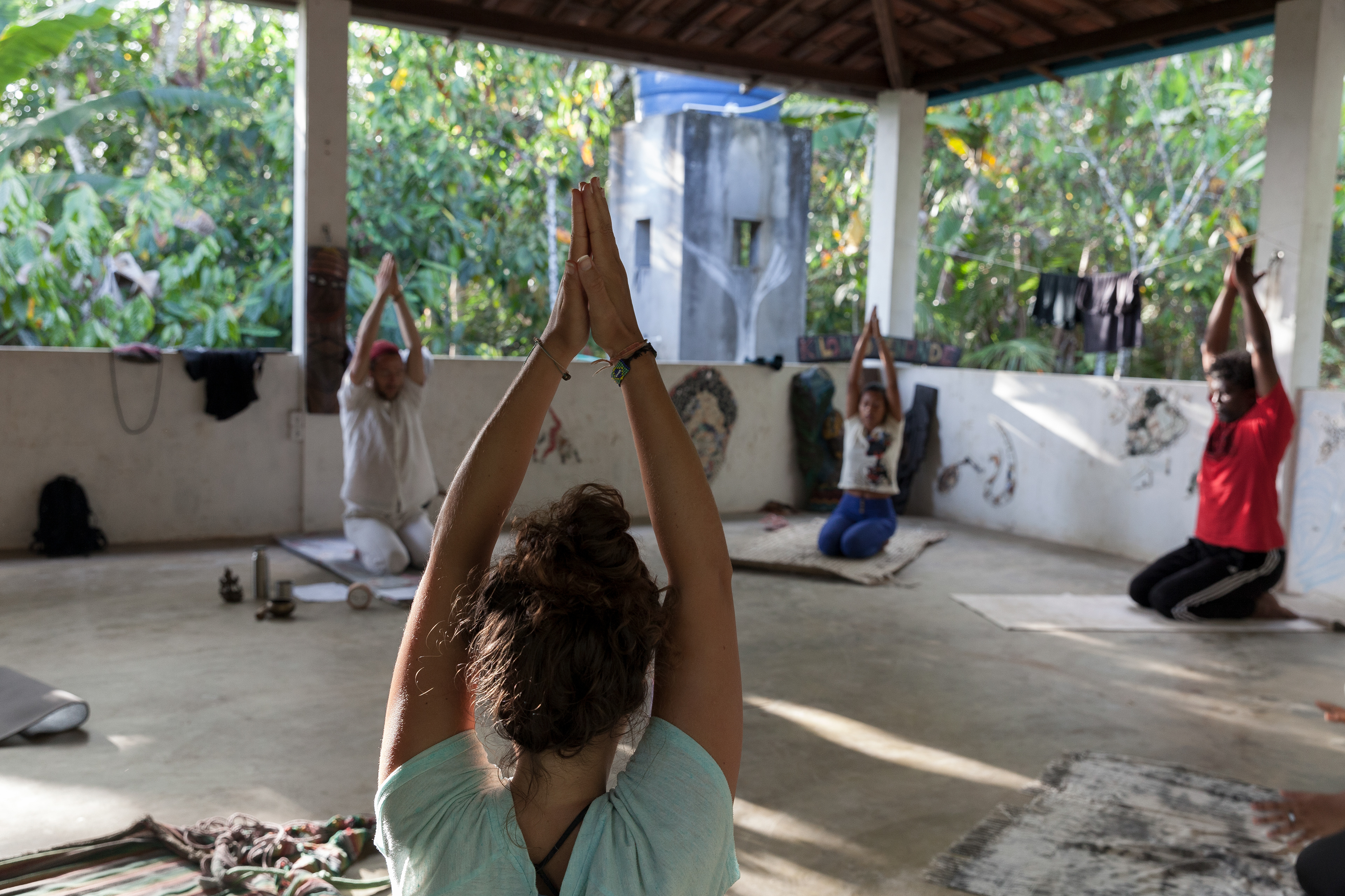 Starting the day with a yoga practice