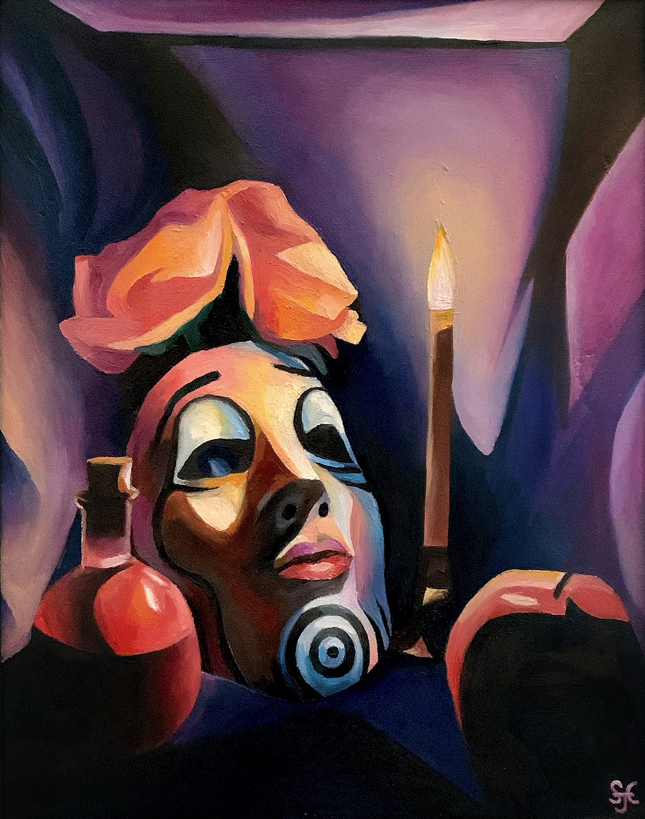 "Mask and Grapes"