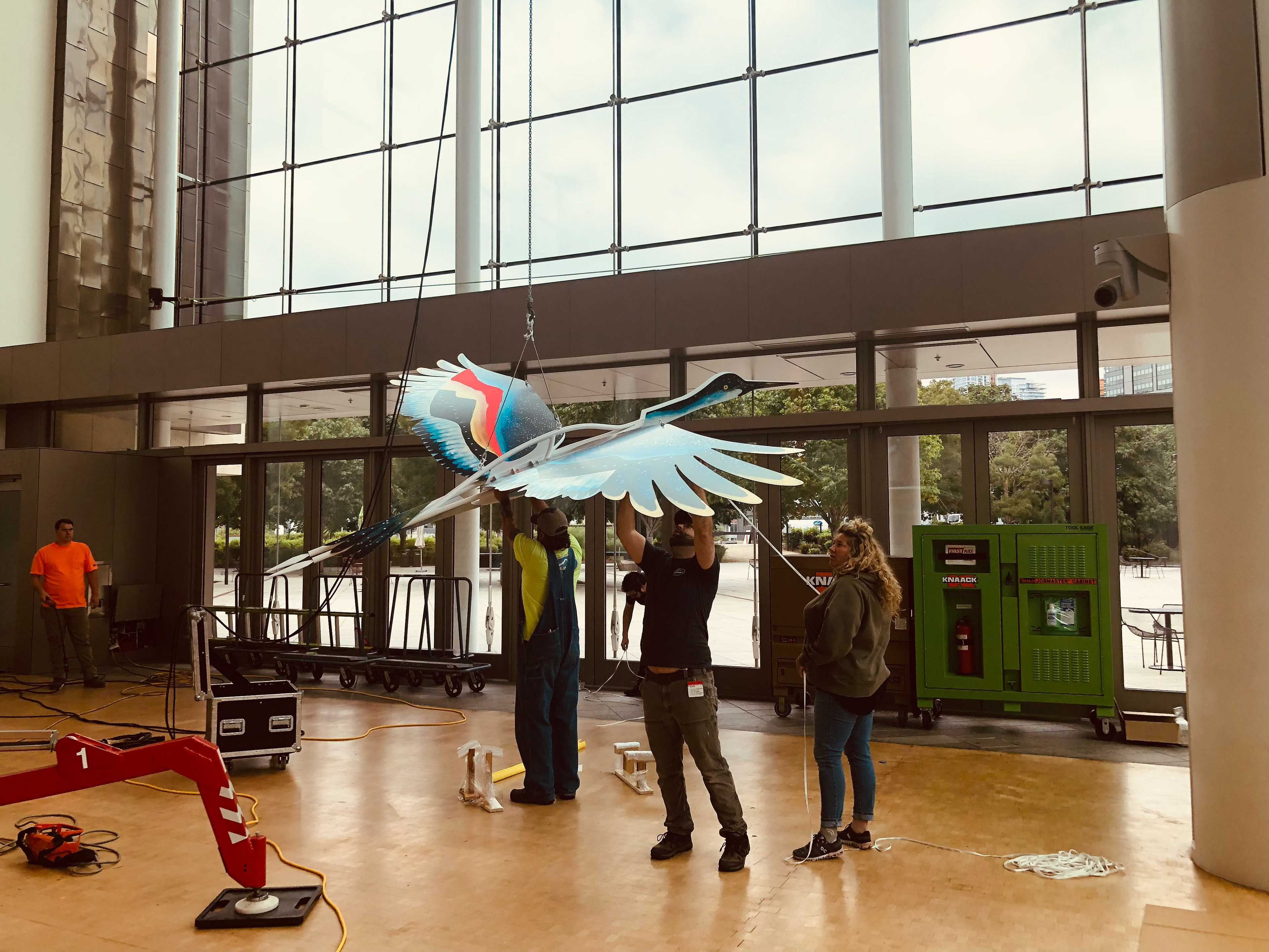 Crane at lift off