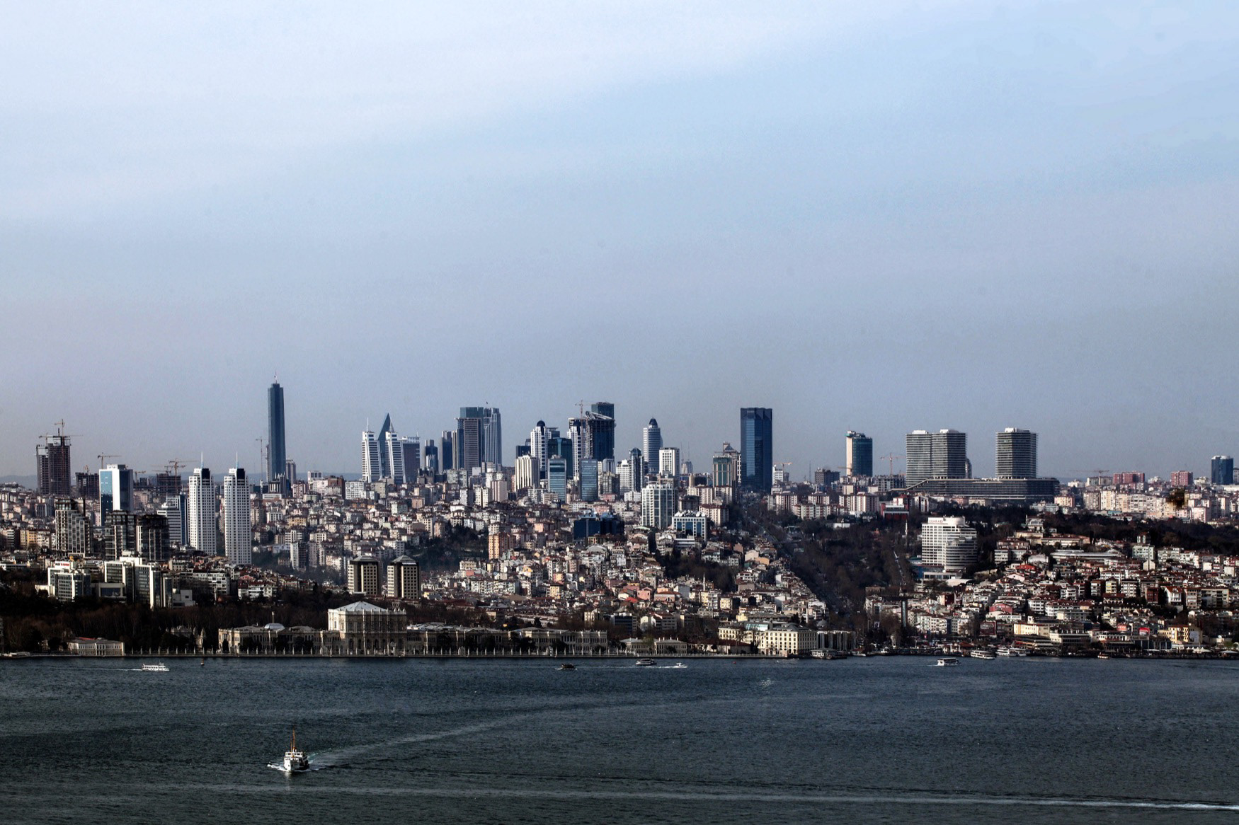 Bosphorus and Skyscrapers