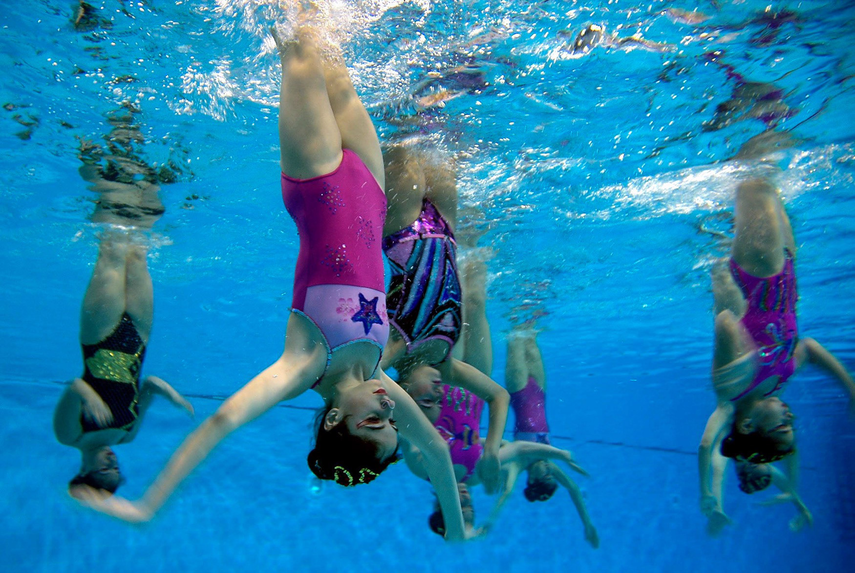 Синхронное плавание дети фото