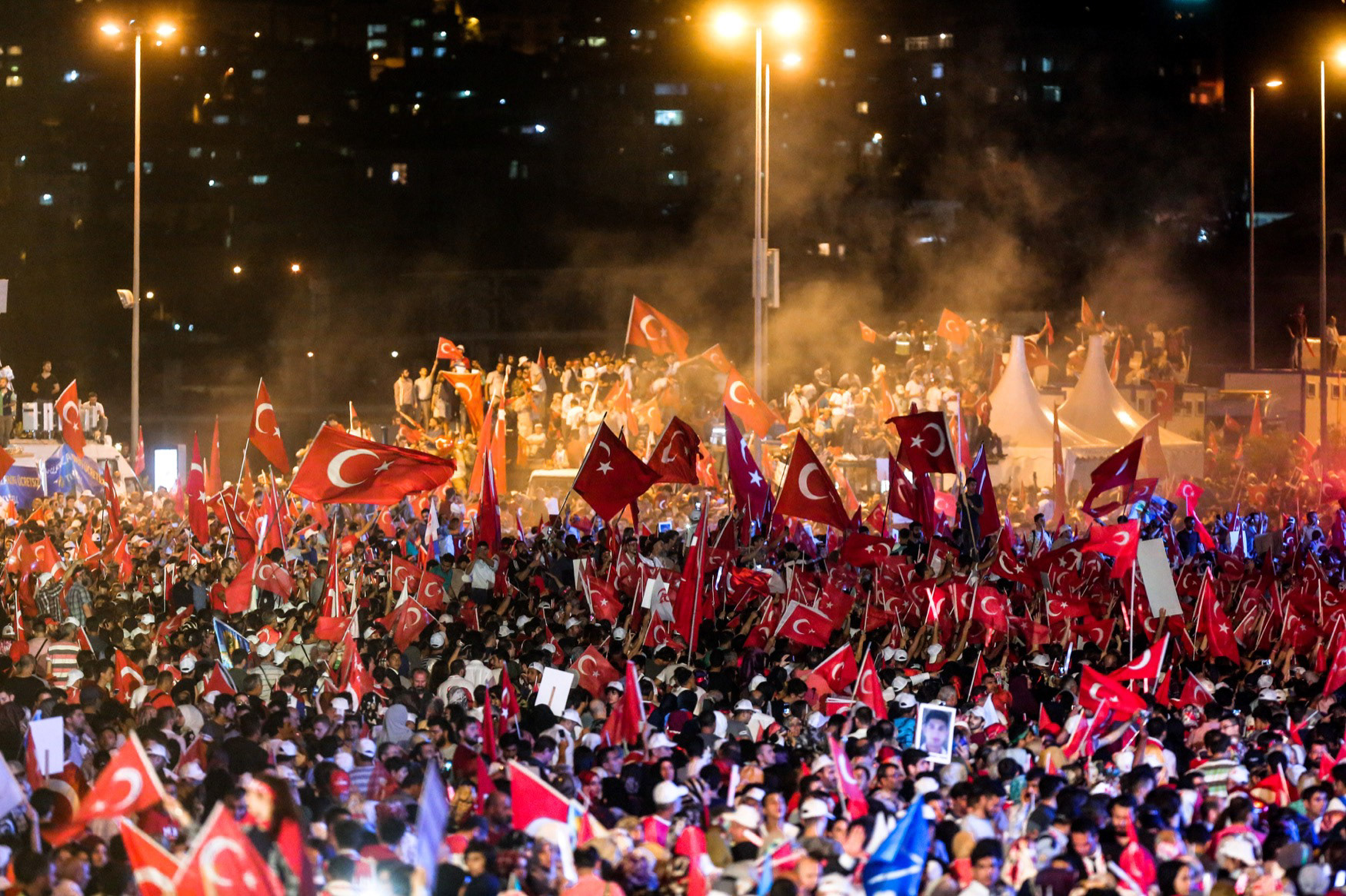 First anniversary of the July 15 coup attempt, Bosphorus Bridge, İstanbul, 2017