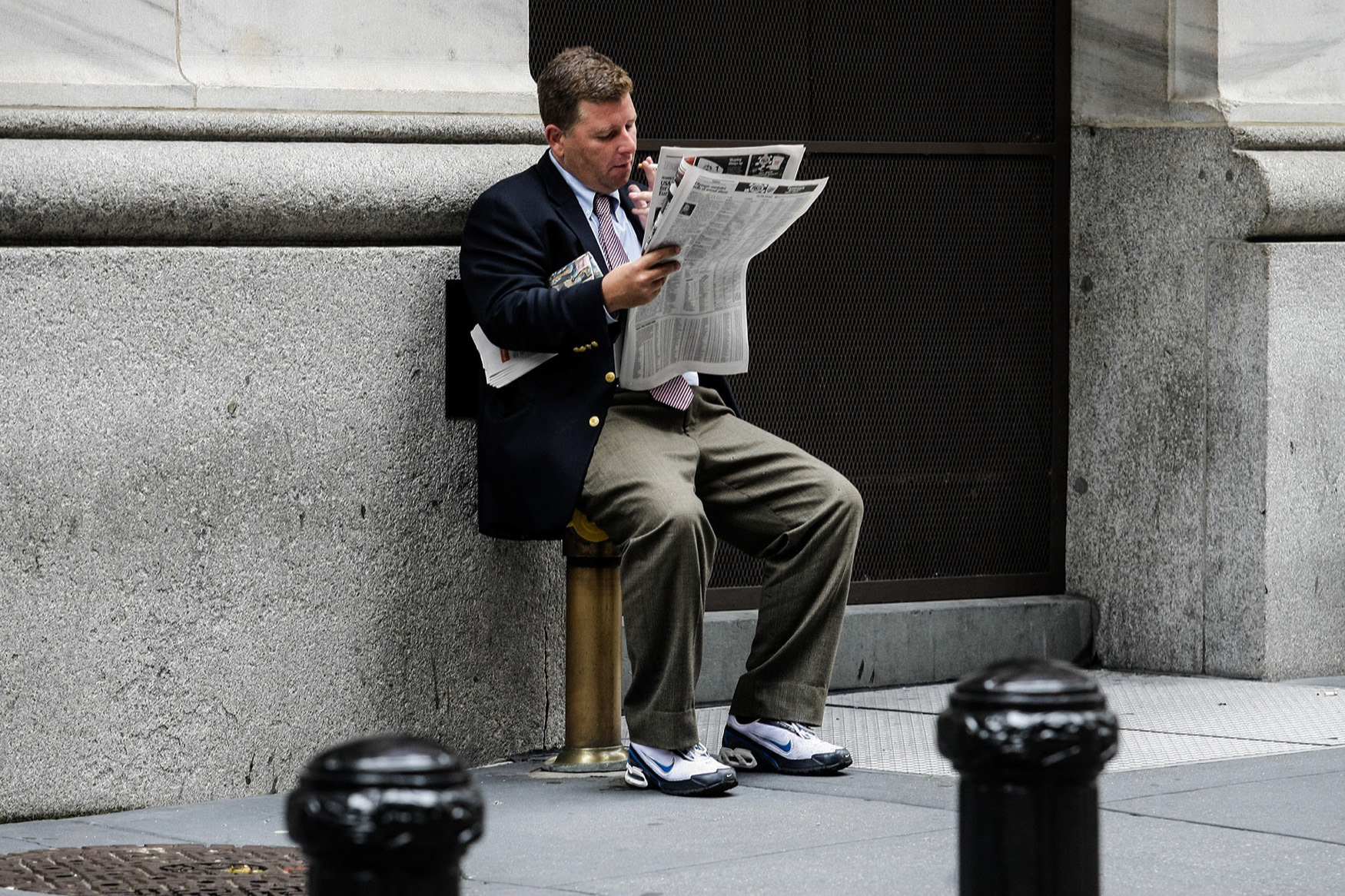 Broker have some rest, New York Stock Exchange, 2008